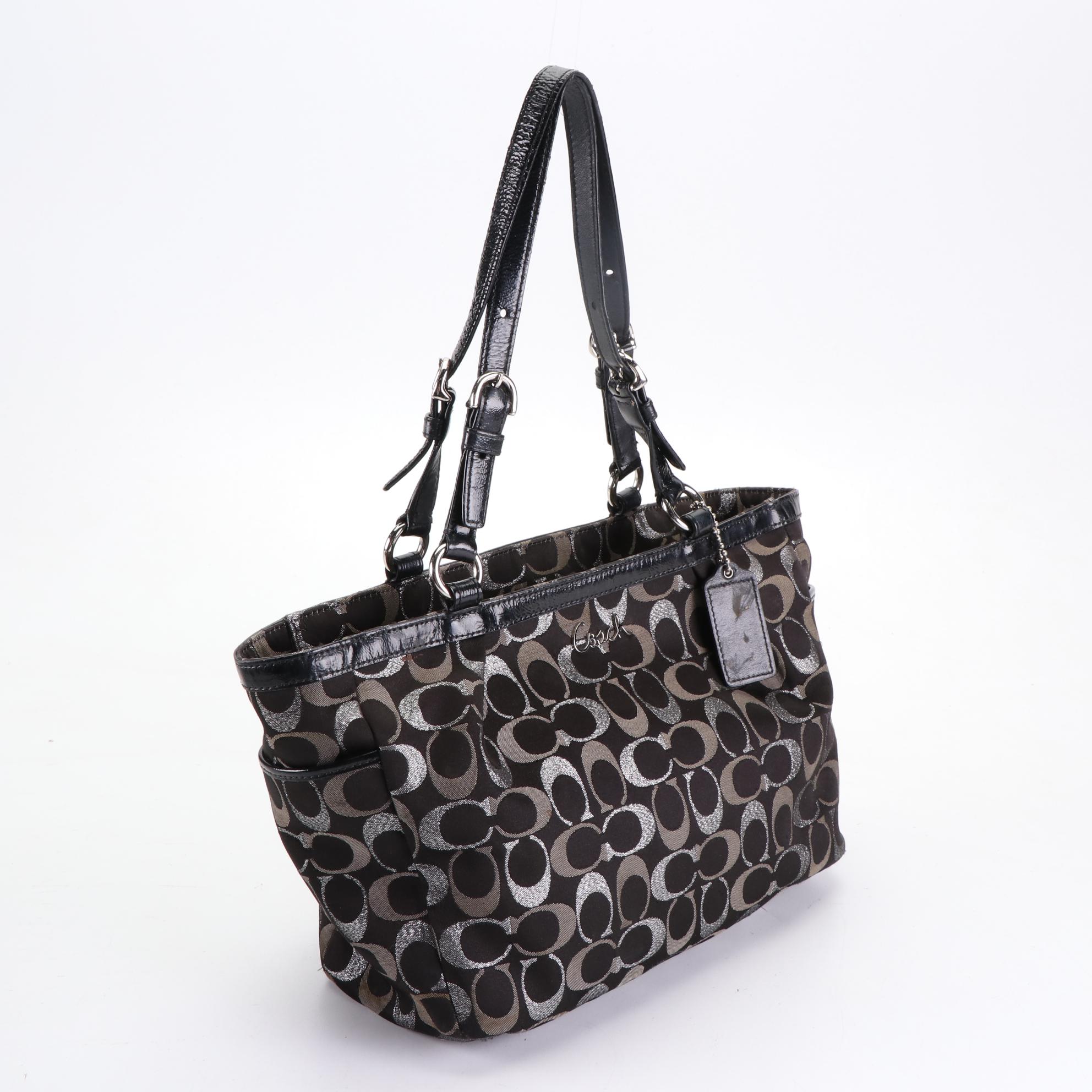 Coach Tote Bag, Shoulder Bag, and Zip Pouch in Signature Canvas