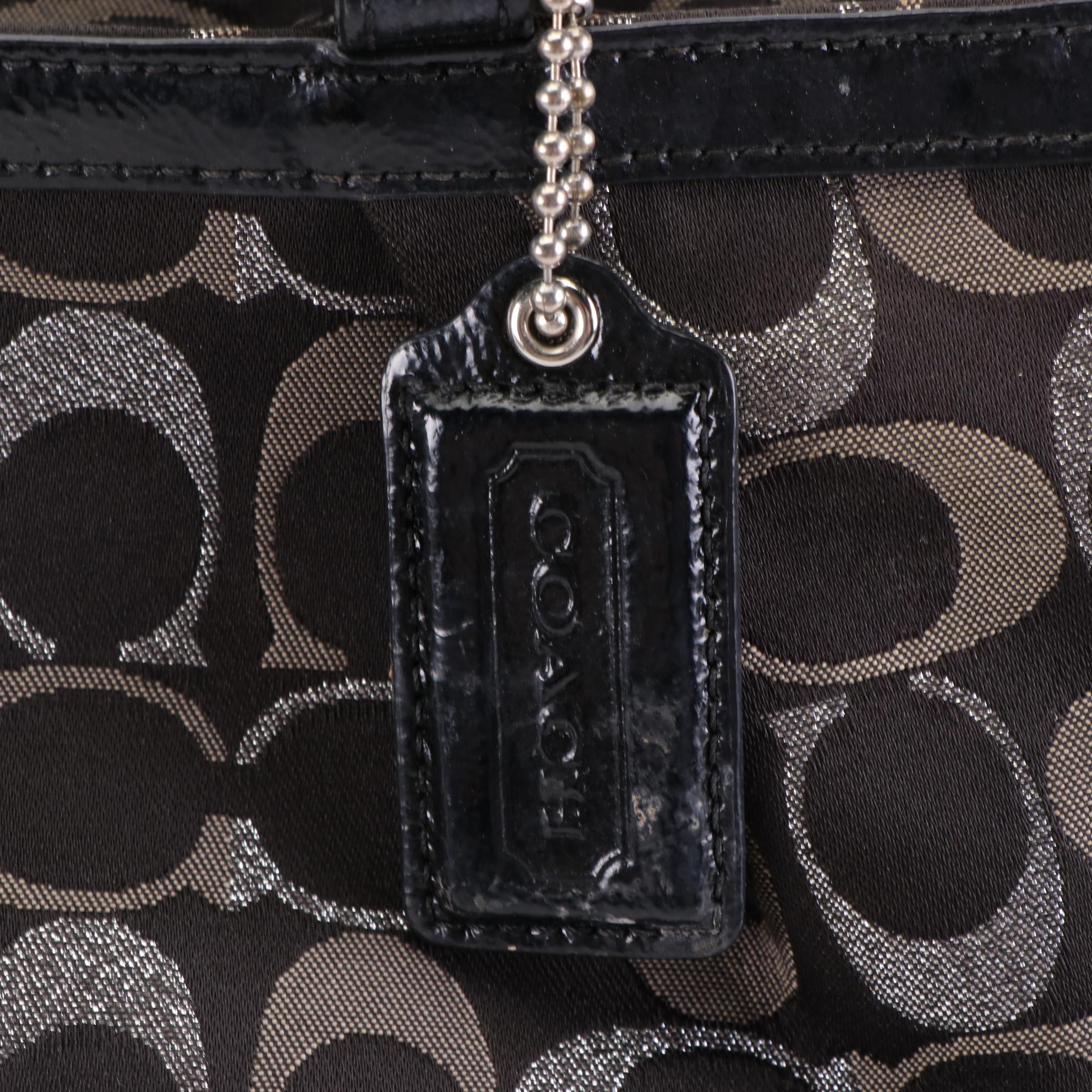 Coach Tote Bag, Shoulder Bag, and Zip Pouch in Signature Canvas