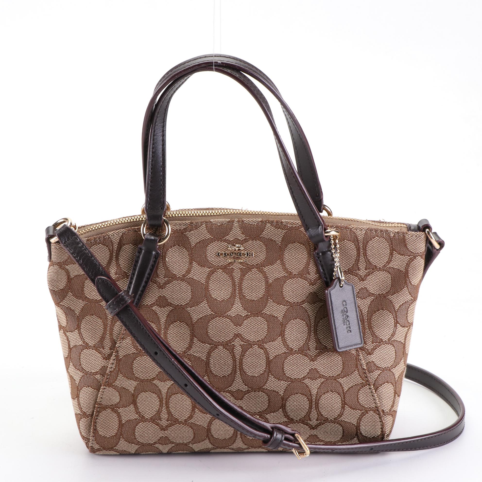 Coach Tote Bag, Shoulder Bag, and Zip Pouch in Signature Canvas
