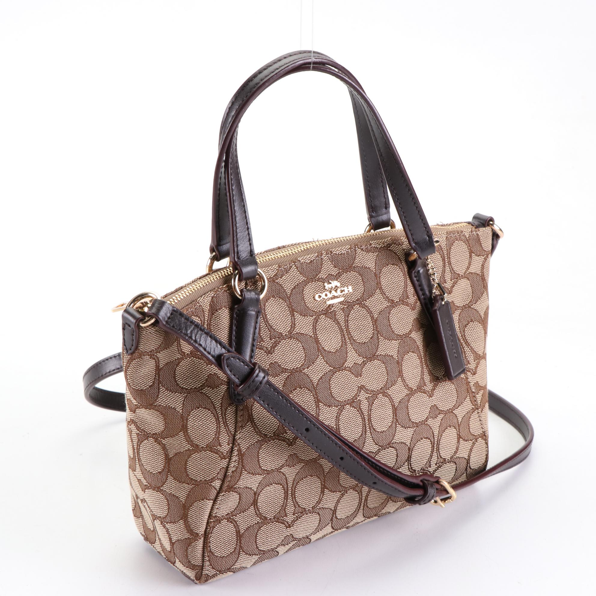 Coach Tote Bag, Shoulder Bag, and Zip Pouch in Signature Canvas