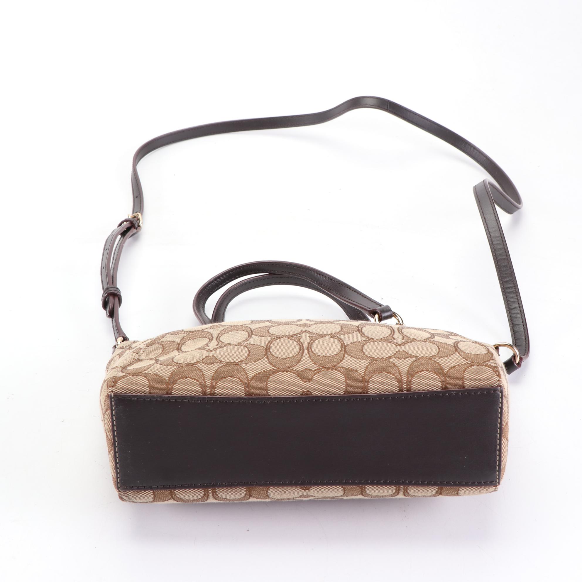 Coach Tote Bag, Shoulder Bag, and Zip Pouch in Signature Canvas