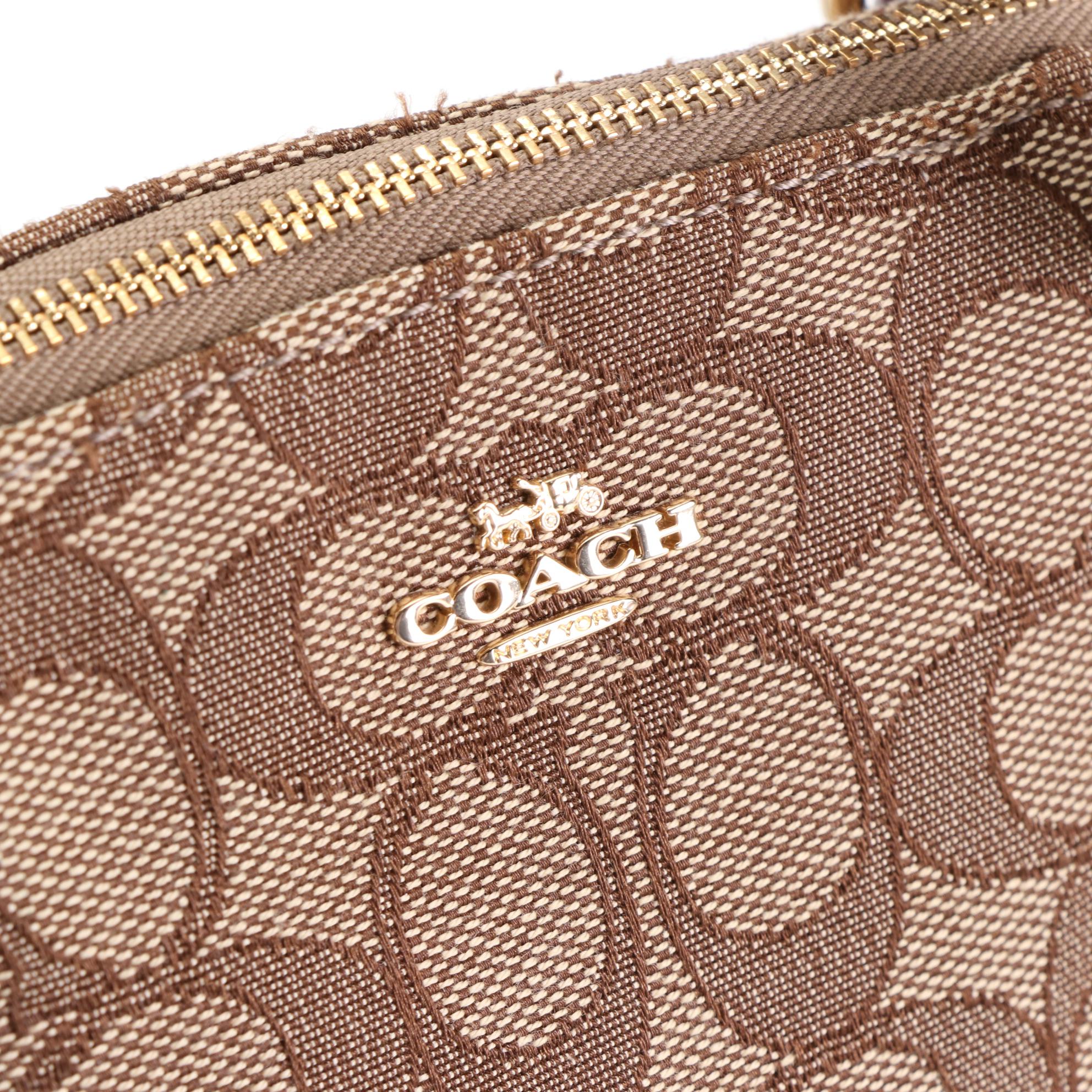 Coach Tote Bag, Shoulder Bag, and Zip Pouch in Signature Canvas