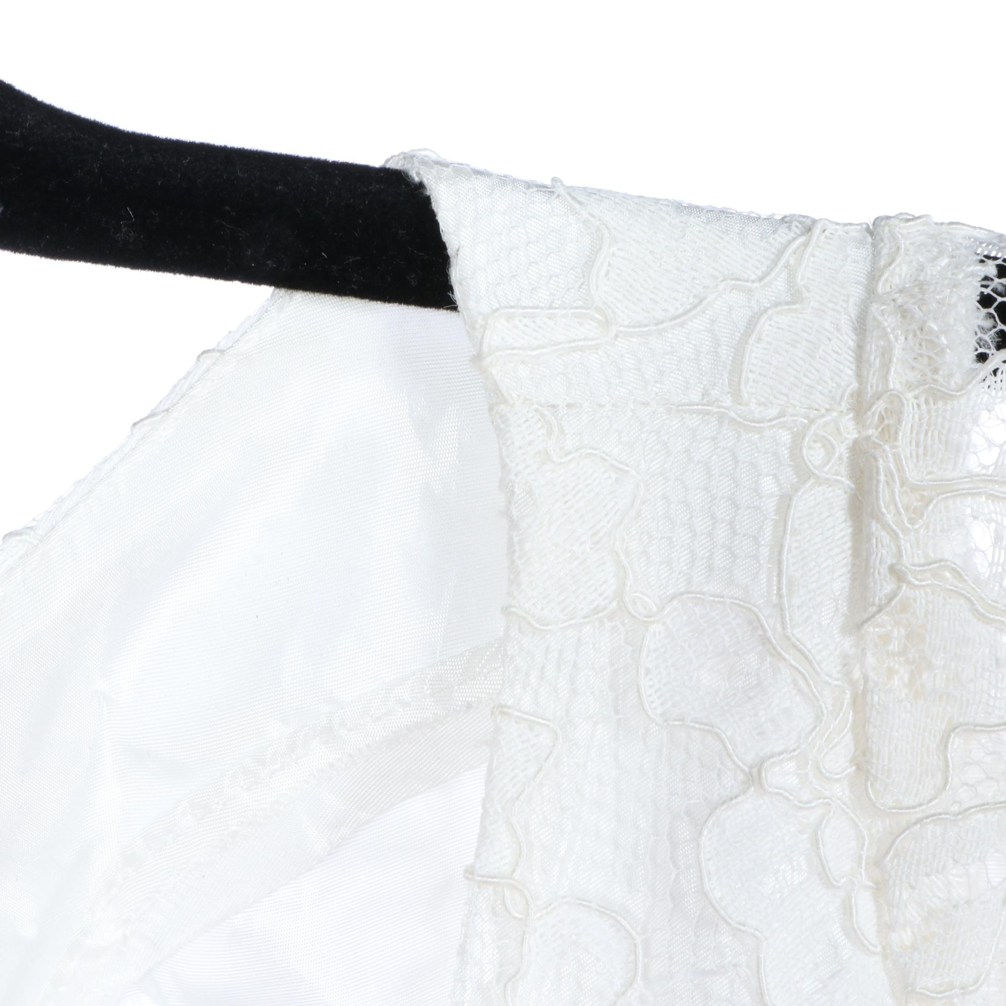 Lorrie Deb Debutante/Wedding Lace Dress with Sweep Train, circa 1970