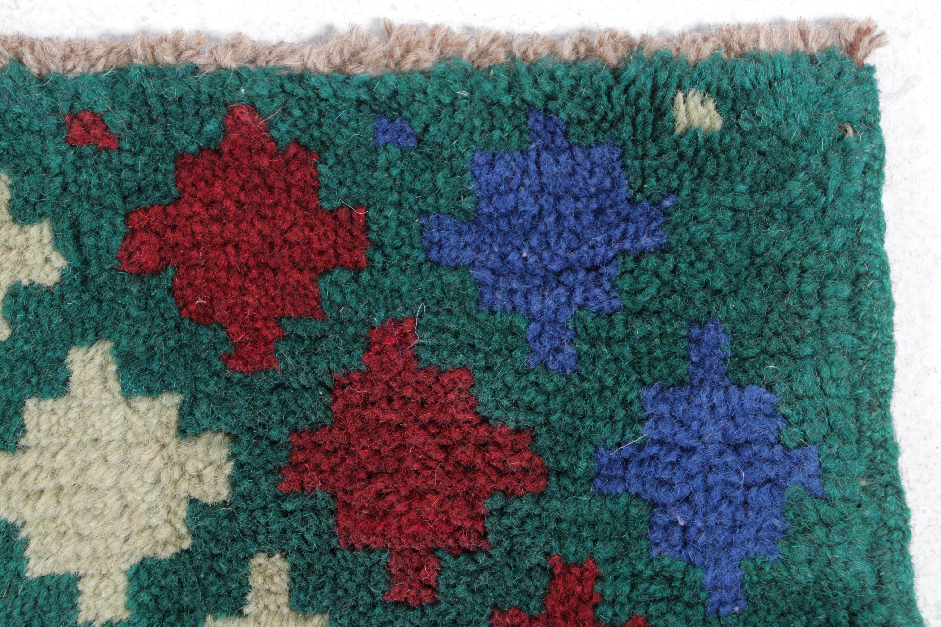 2'2 x 3'1 Hand-Knotted Persian Gabbeh Accent Rug