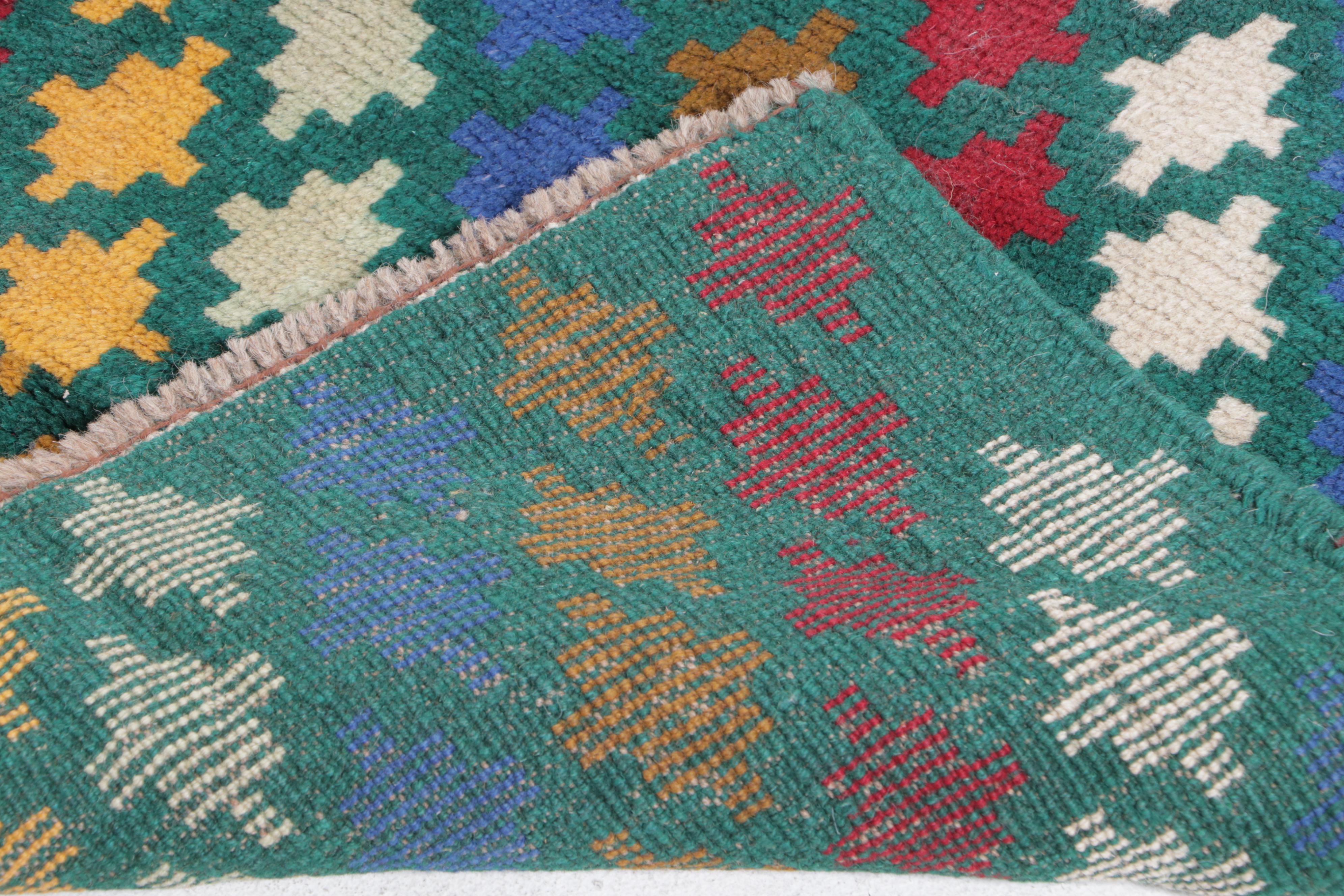 2'2 x 3'1 Hand-Knotted Persian Gabbeh Accent Rug