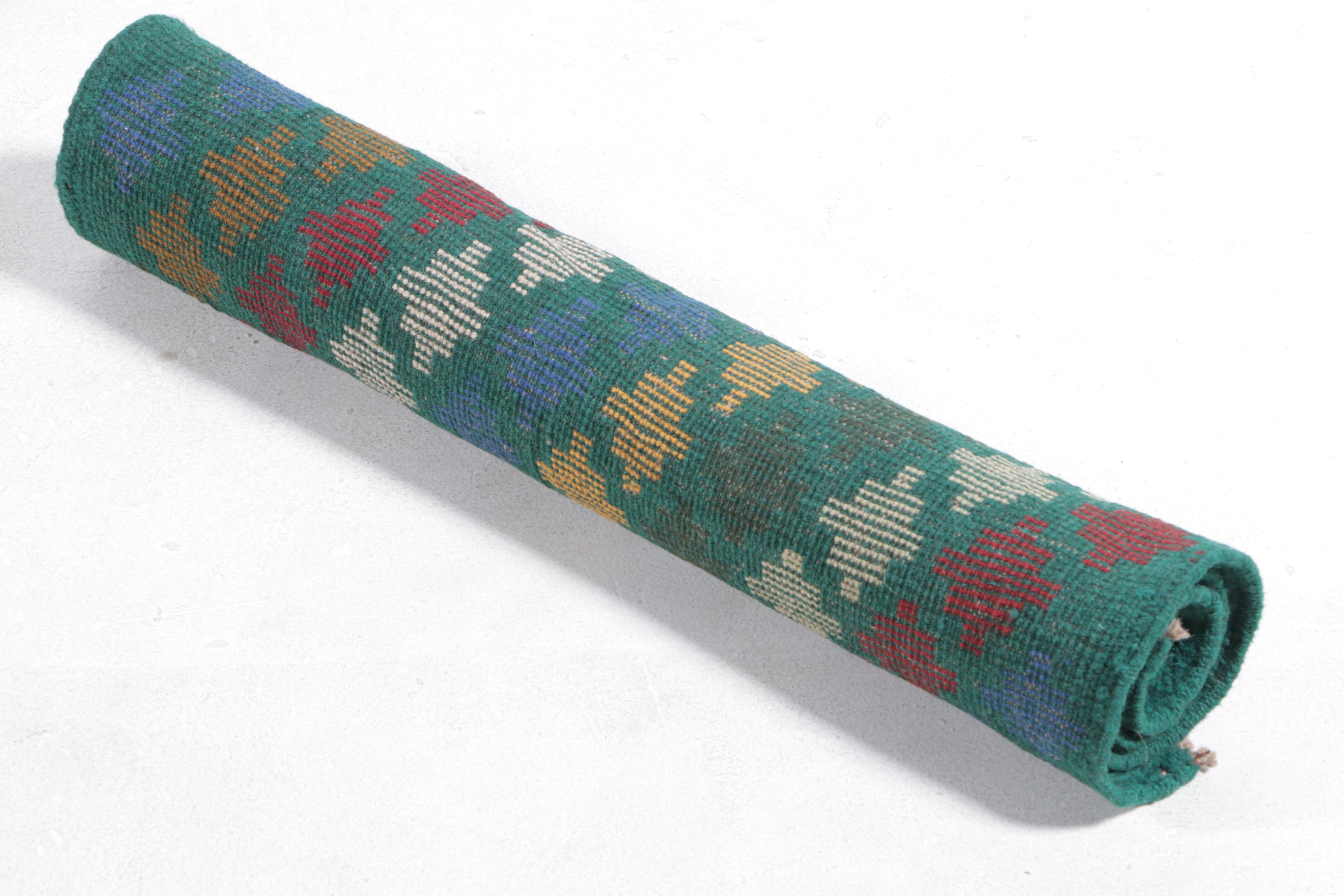 2'2 x 3'1 Hand-Knotted Persian Gabbeh Accent Rug