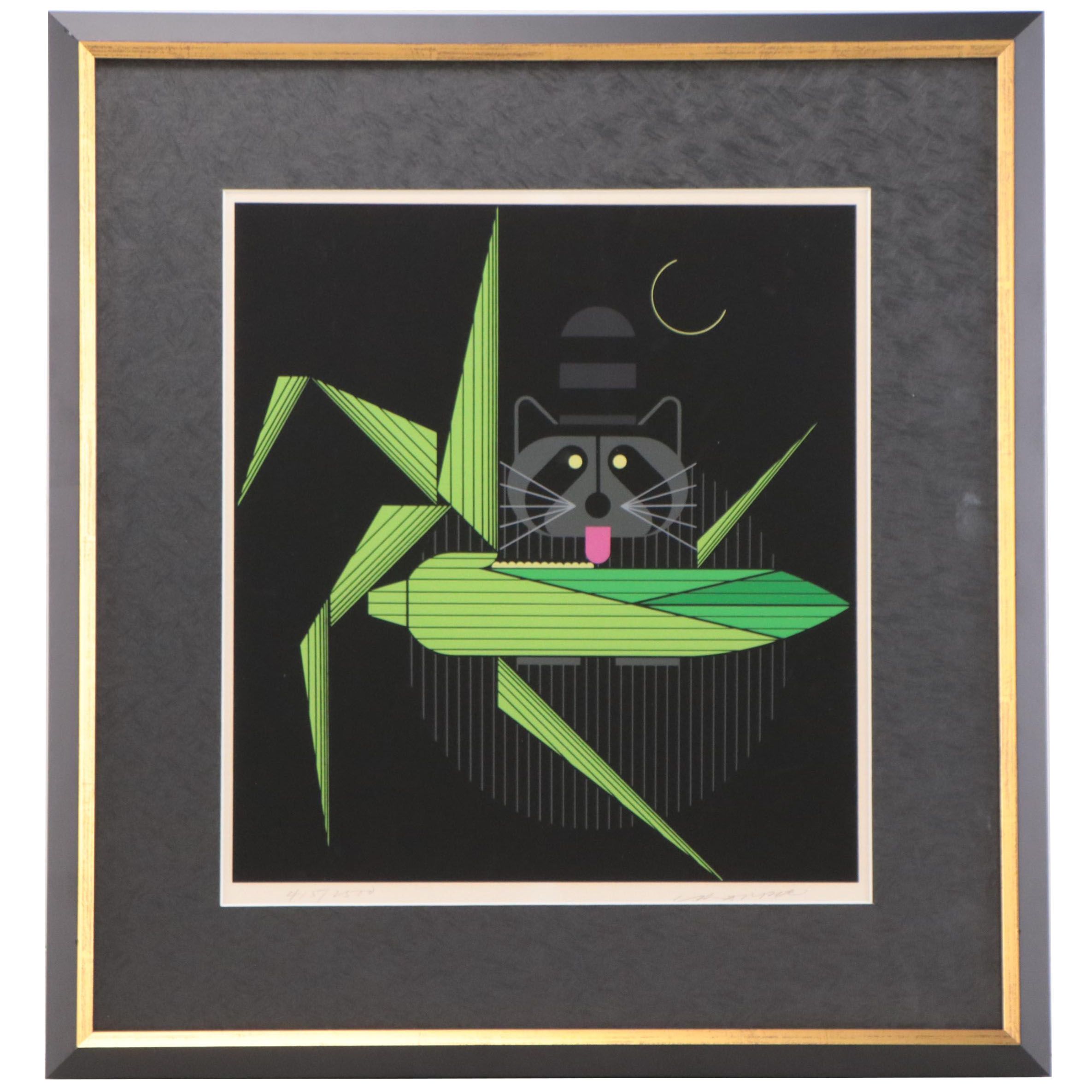 Charley Harper Serigraph "Cornprone," 1976