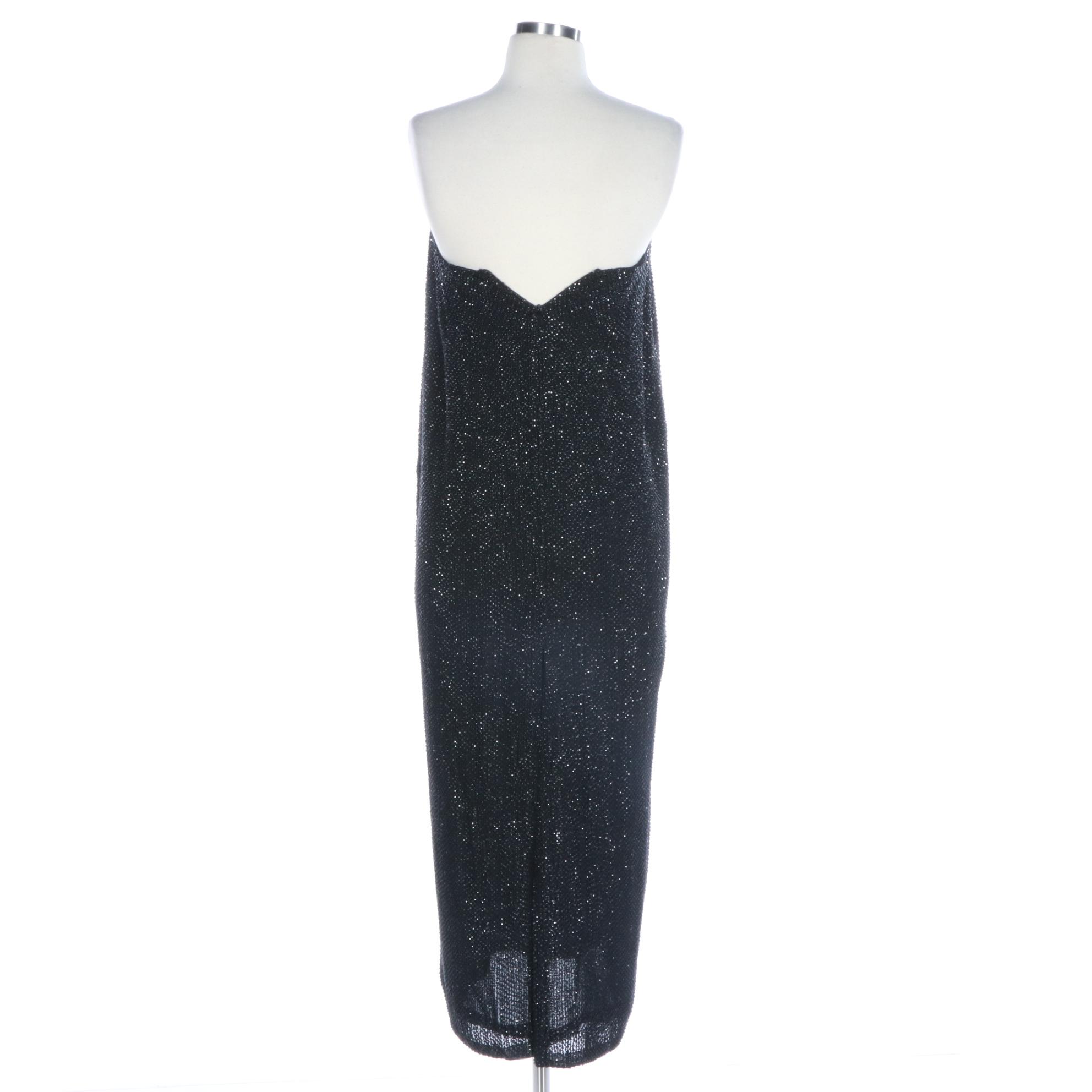 Peter Nygård Beaded Dress in Silk
