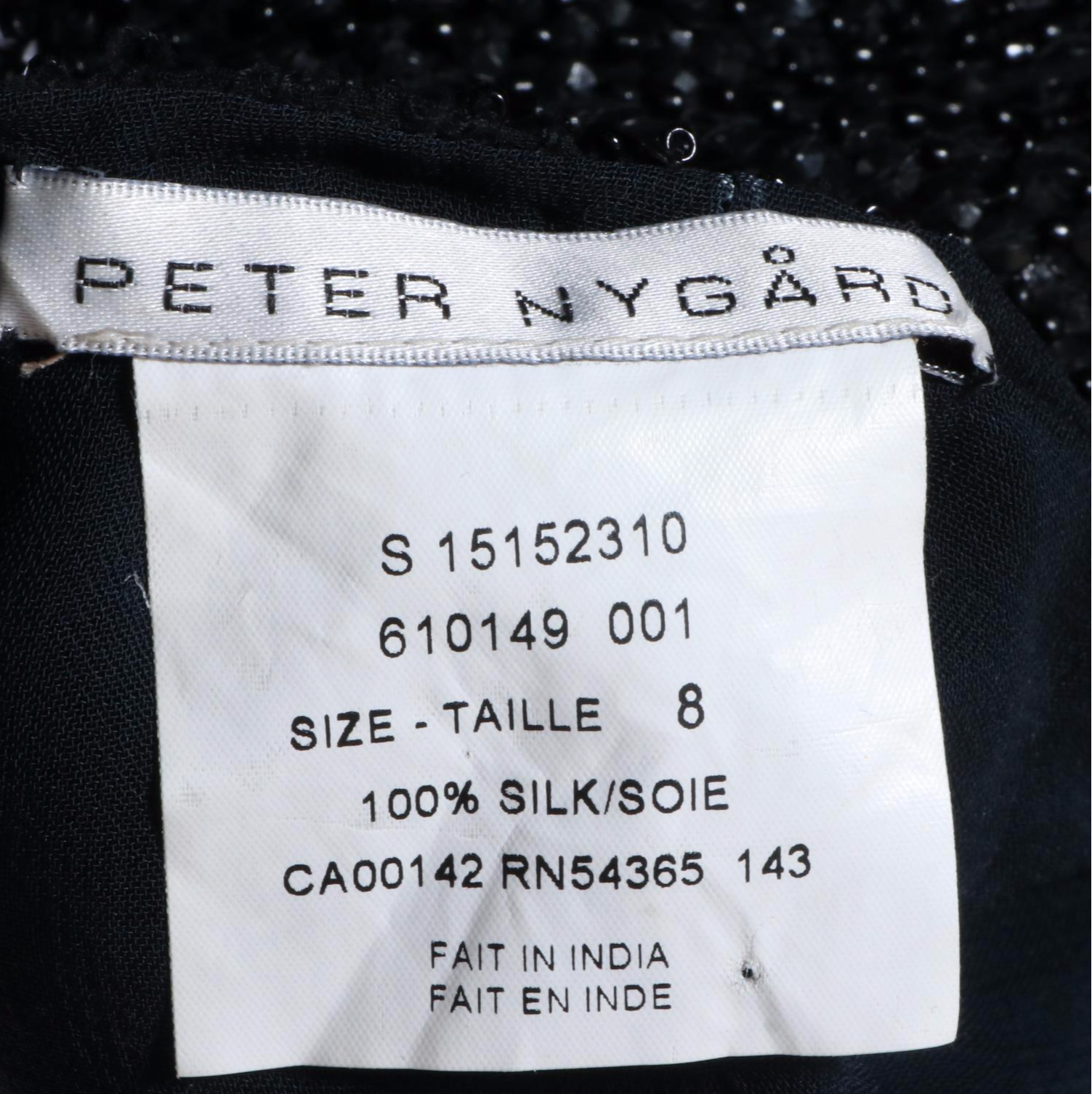 Peter Nygård Beaded Dress in Silk