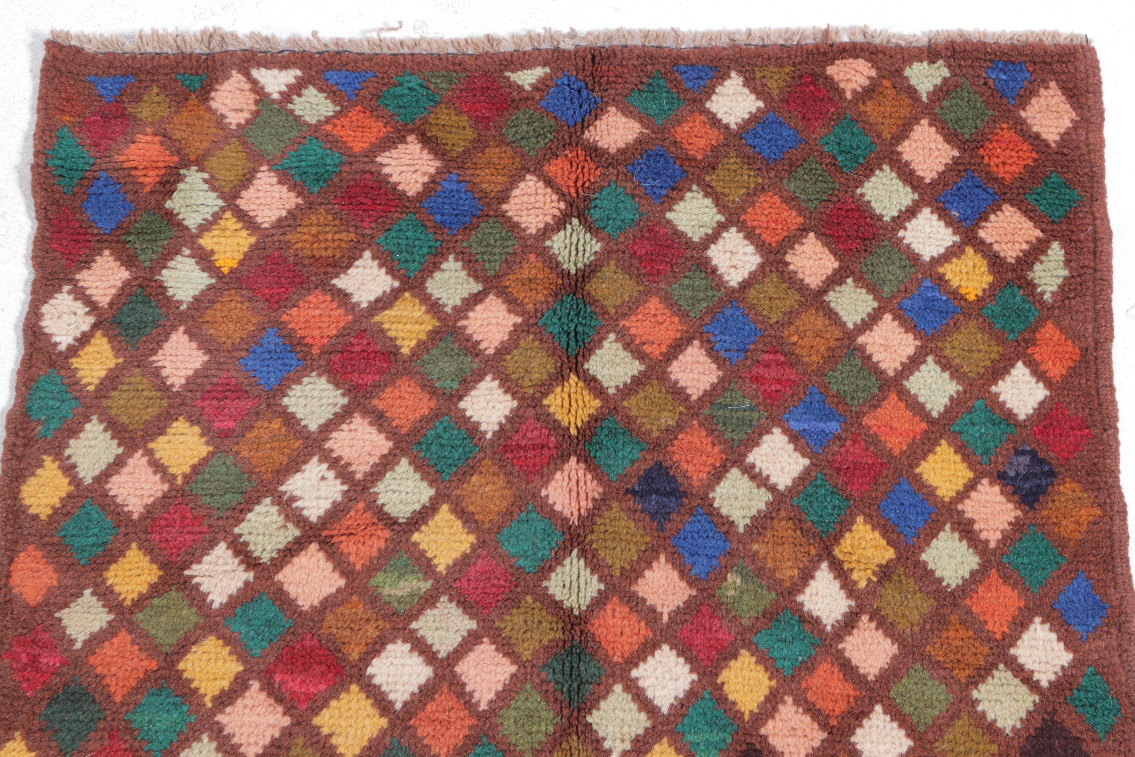 2'2 x 3'4 Hand-Knotted Persian Gabbeh Accent Rug