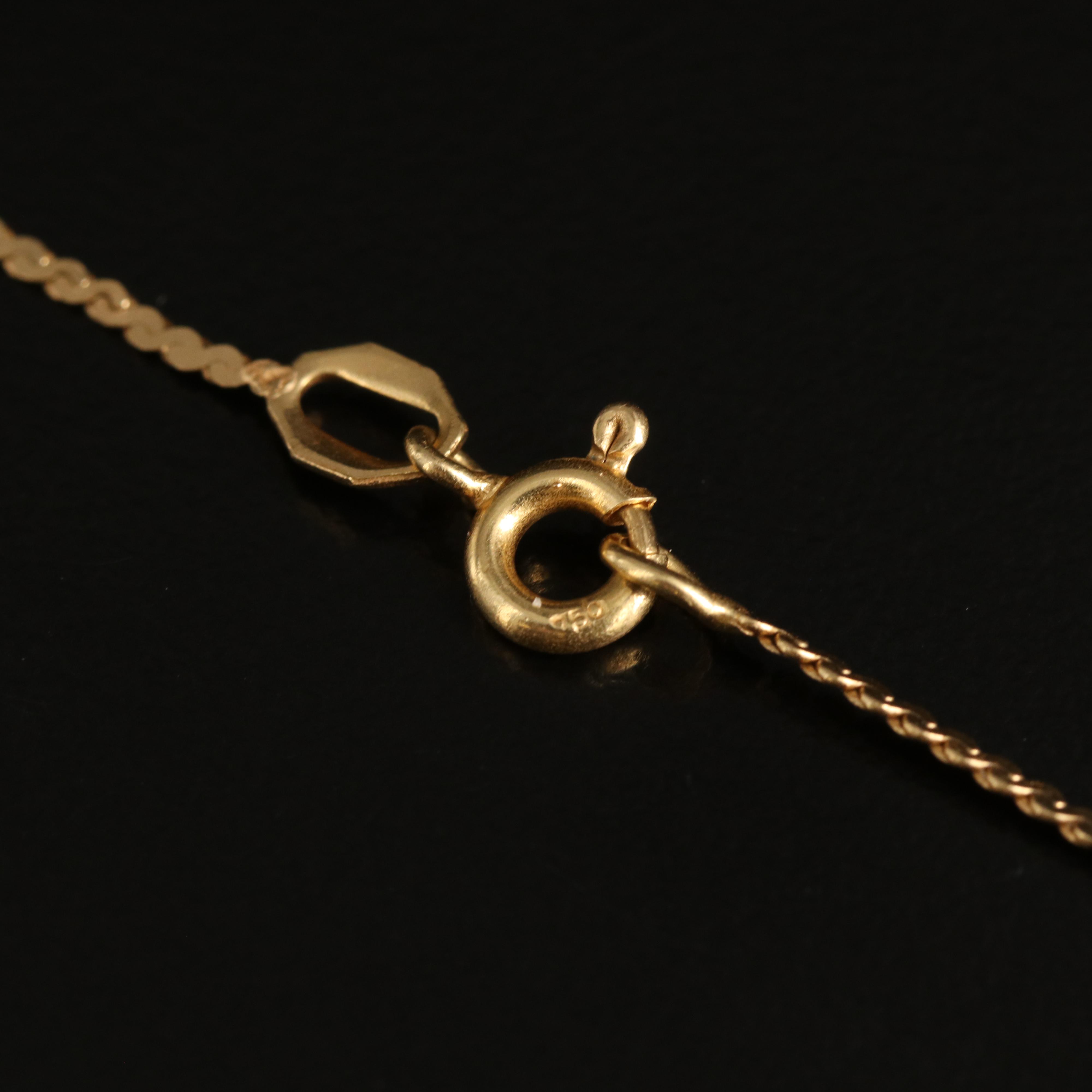 14K and 18K Rock Crystal Quartz and Topaz Heart Necklace