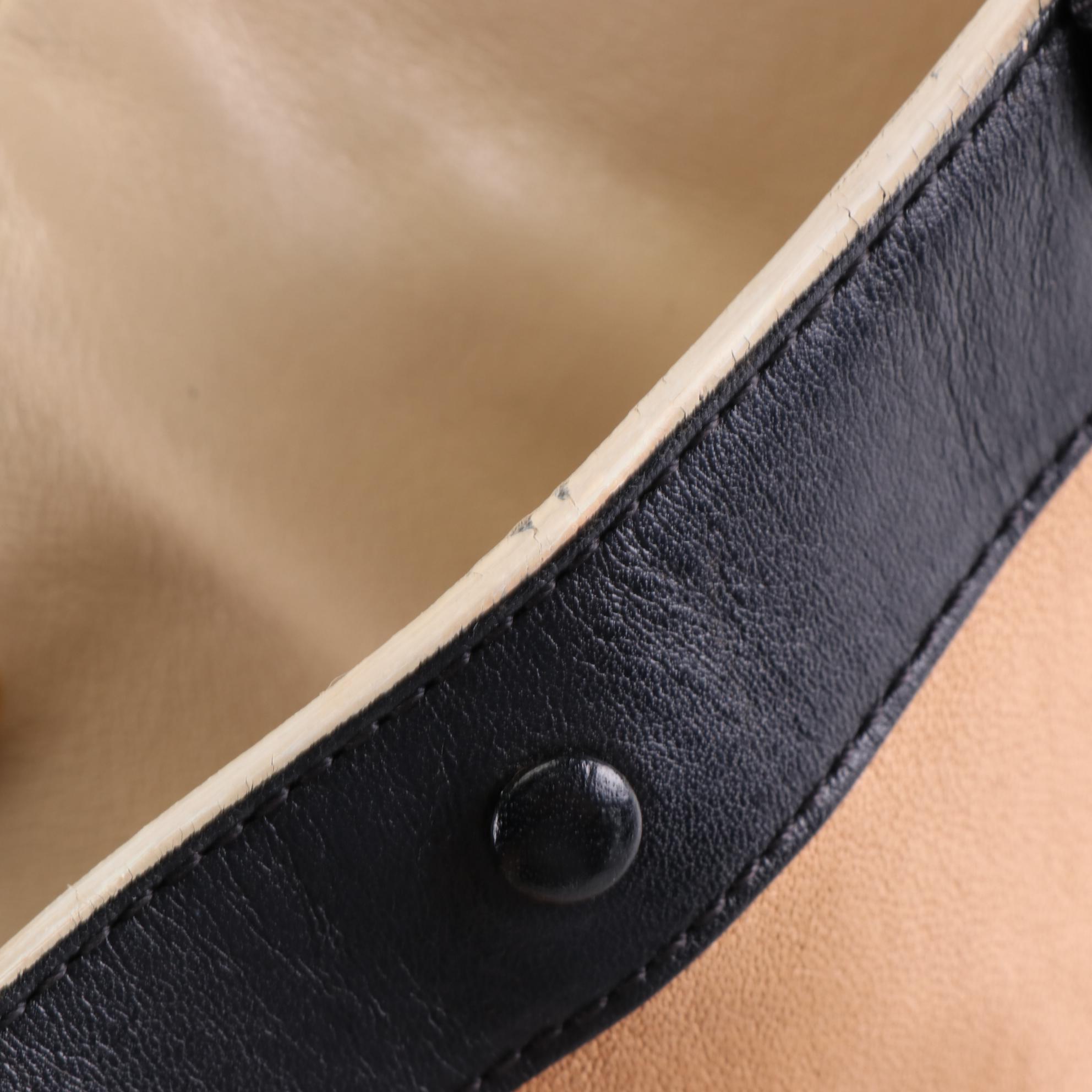 Chloé Alison Tote Bag in Bicolor Goatskin and Calfskin Leather