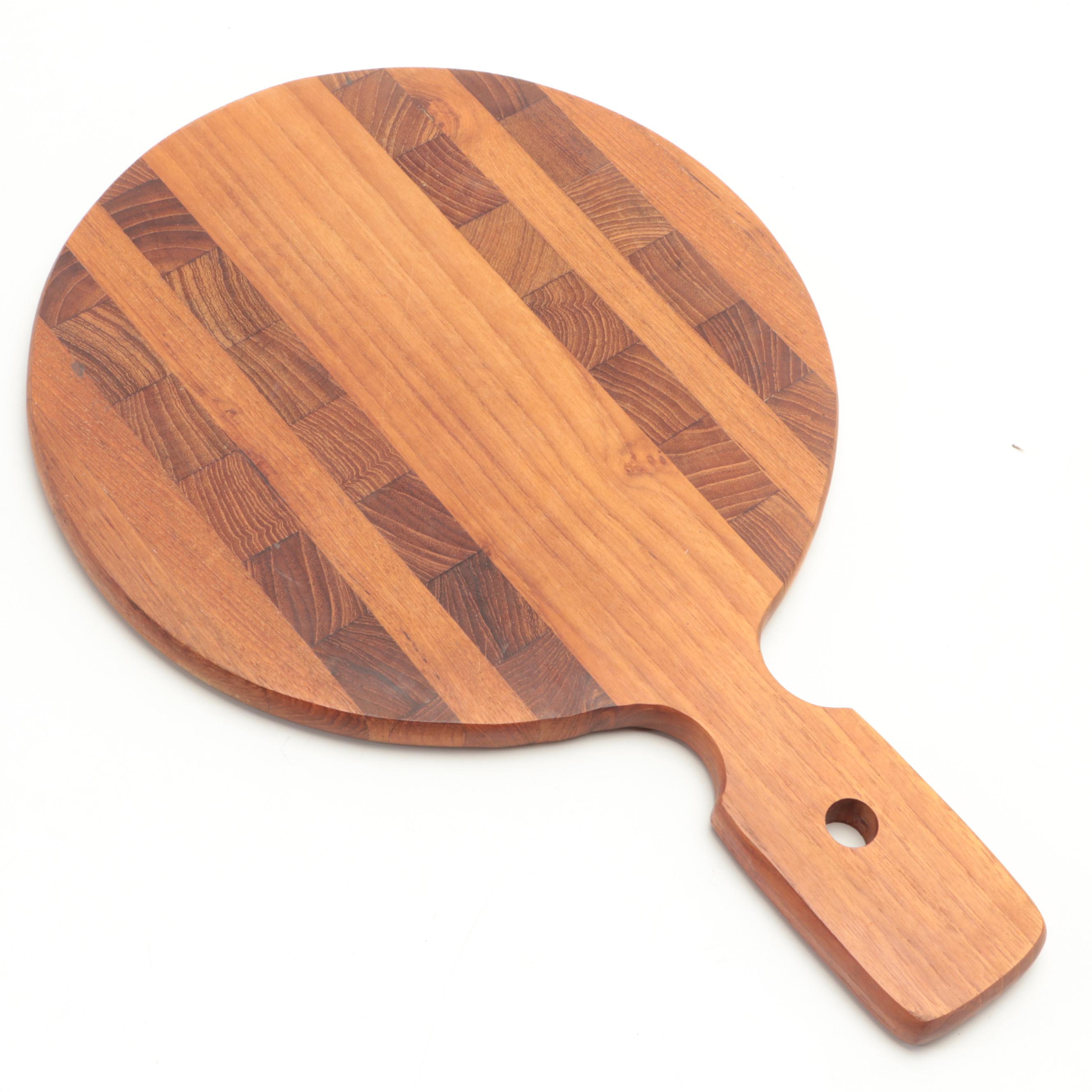 Kalmar Teak Wood Cheese Board with Other Wooden Serveware