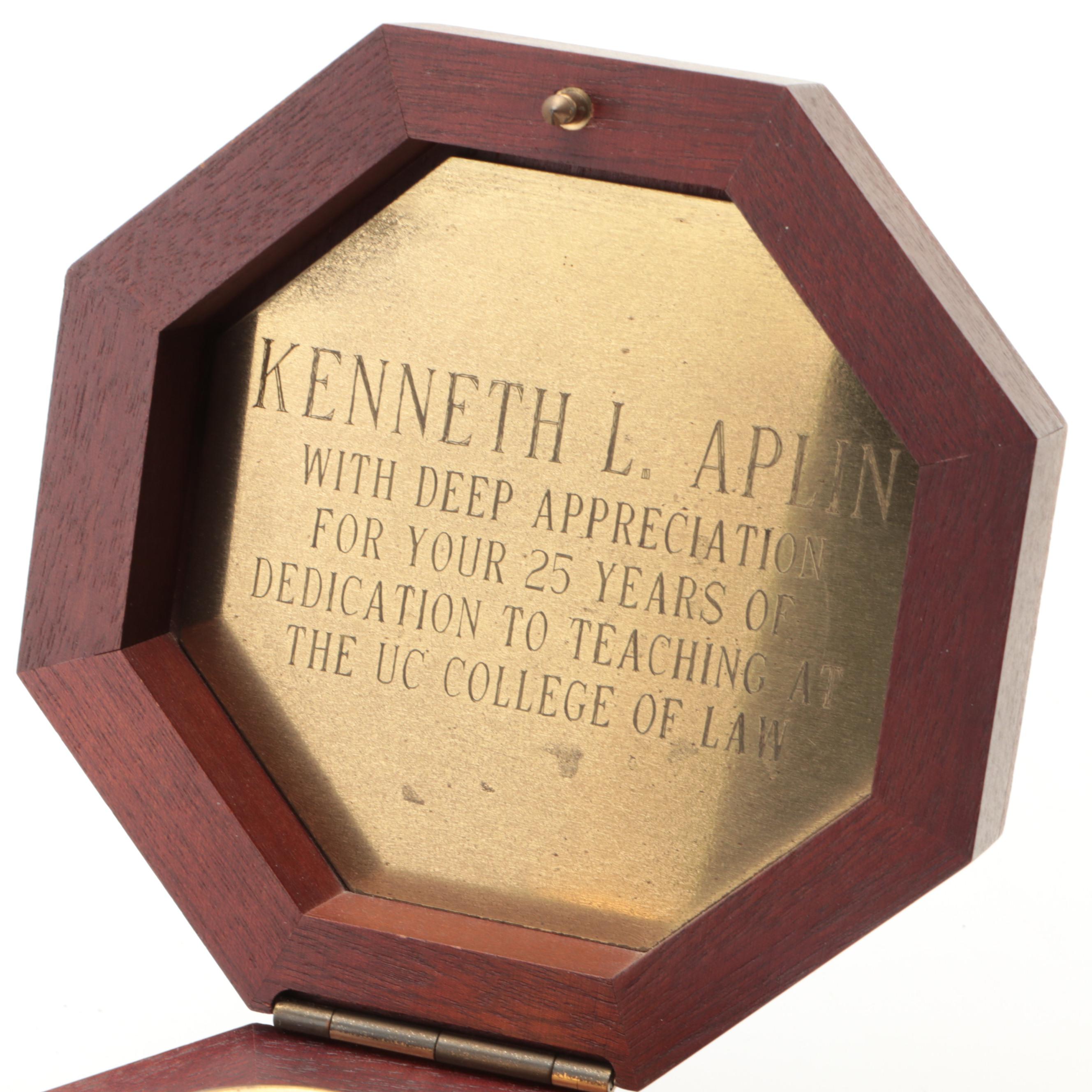 Bulova "Quartermaster" Suspended Gimbal Clock