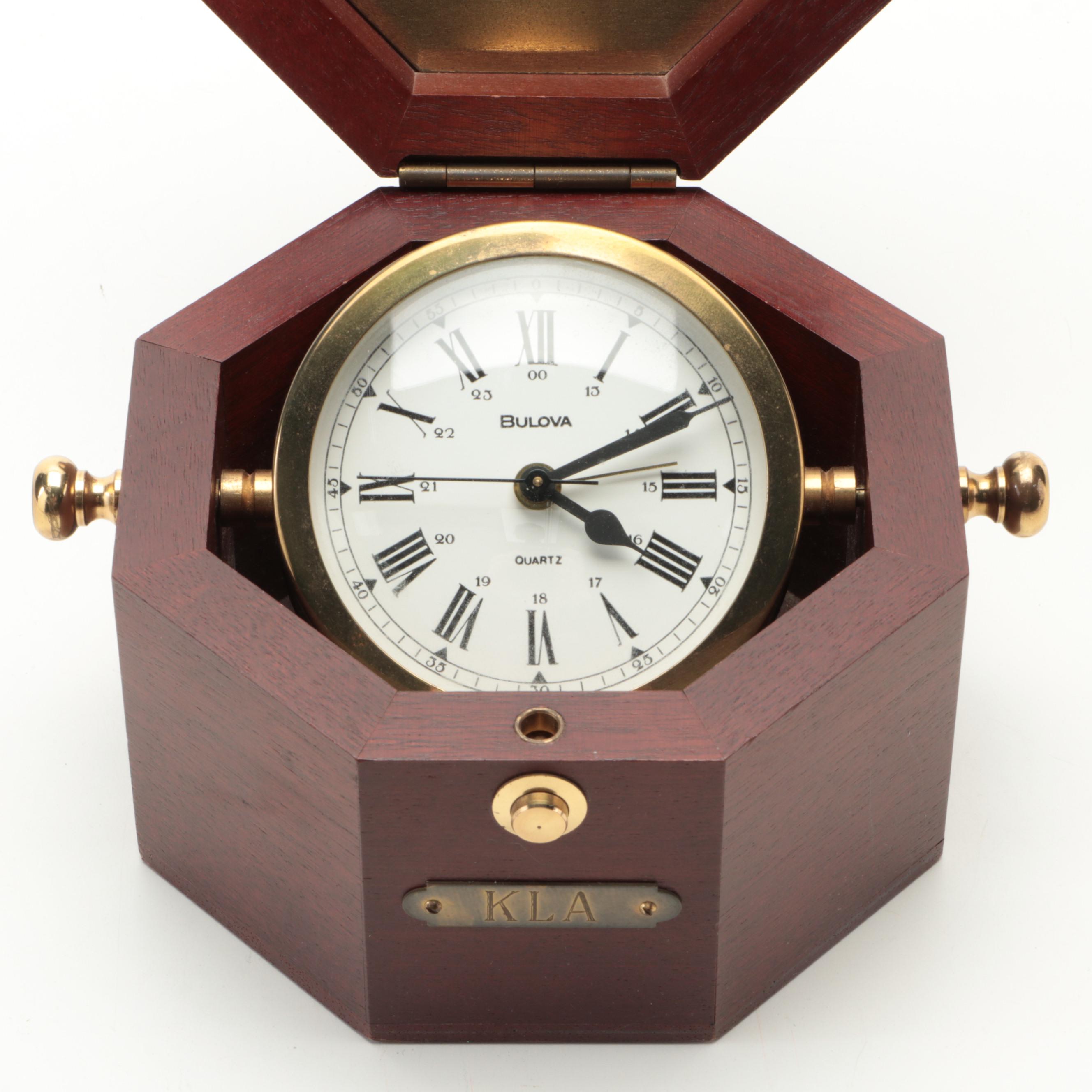 Bulova "Quartermaster" Suspended Gimbal Clock