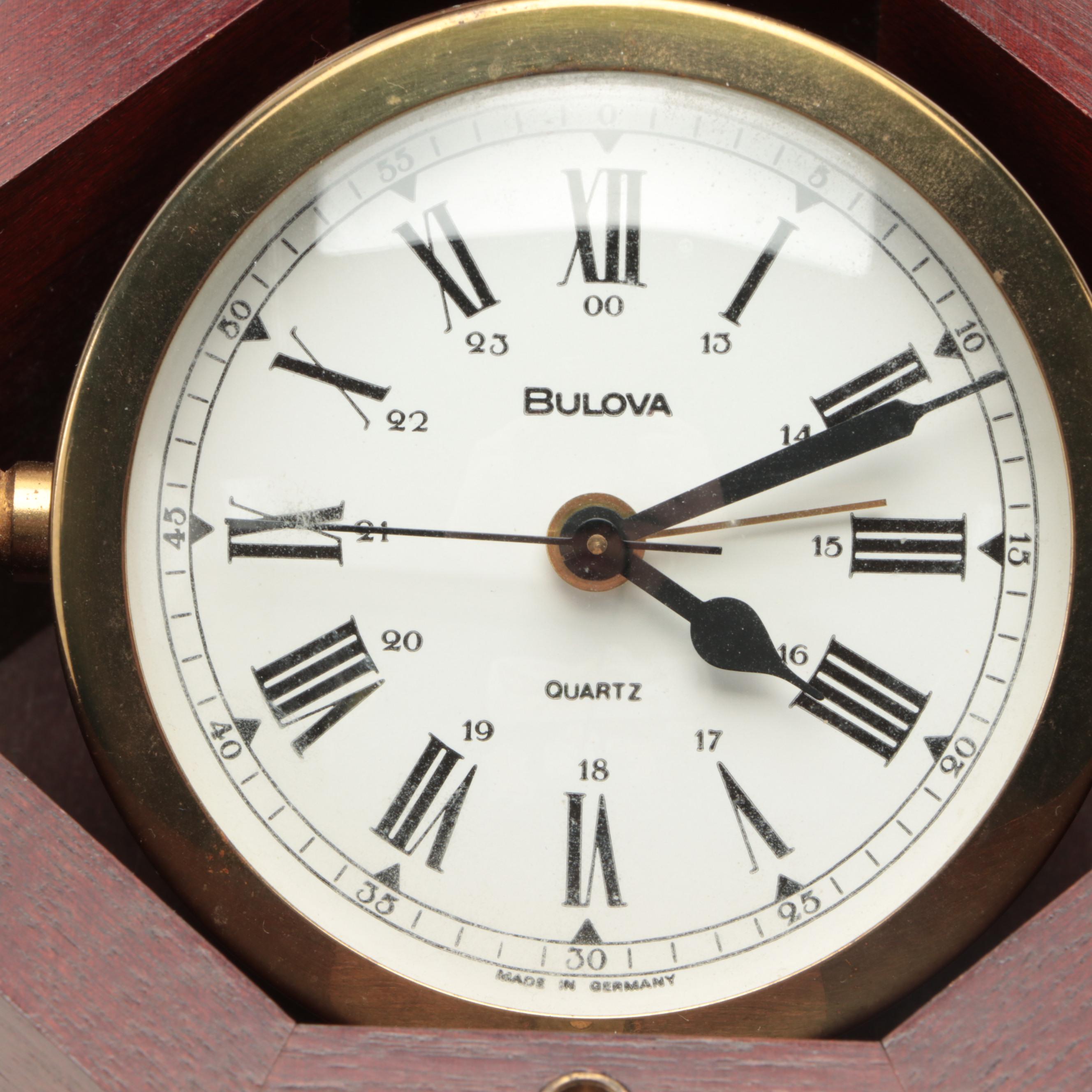 Bulova "Quartermaster" Suspended Gimbal Clock