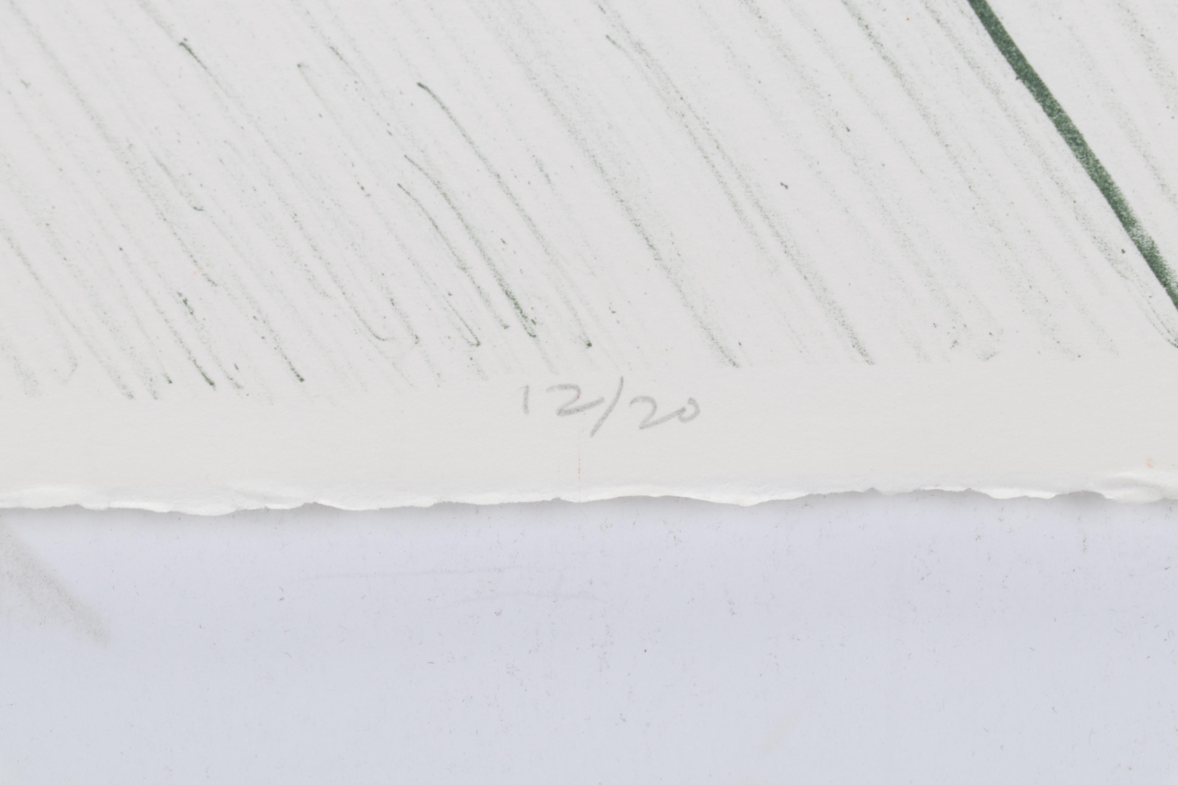 Sidney Chafetz Color Lithograph "Self Portrait," 1987