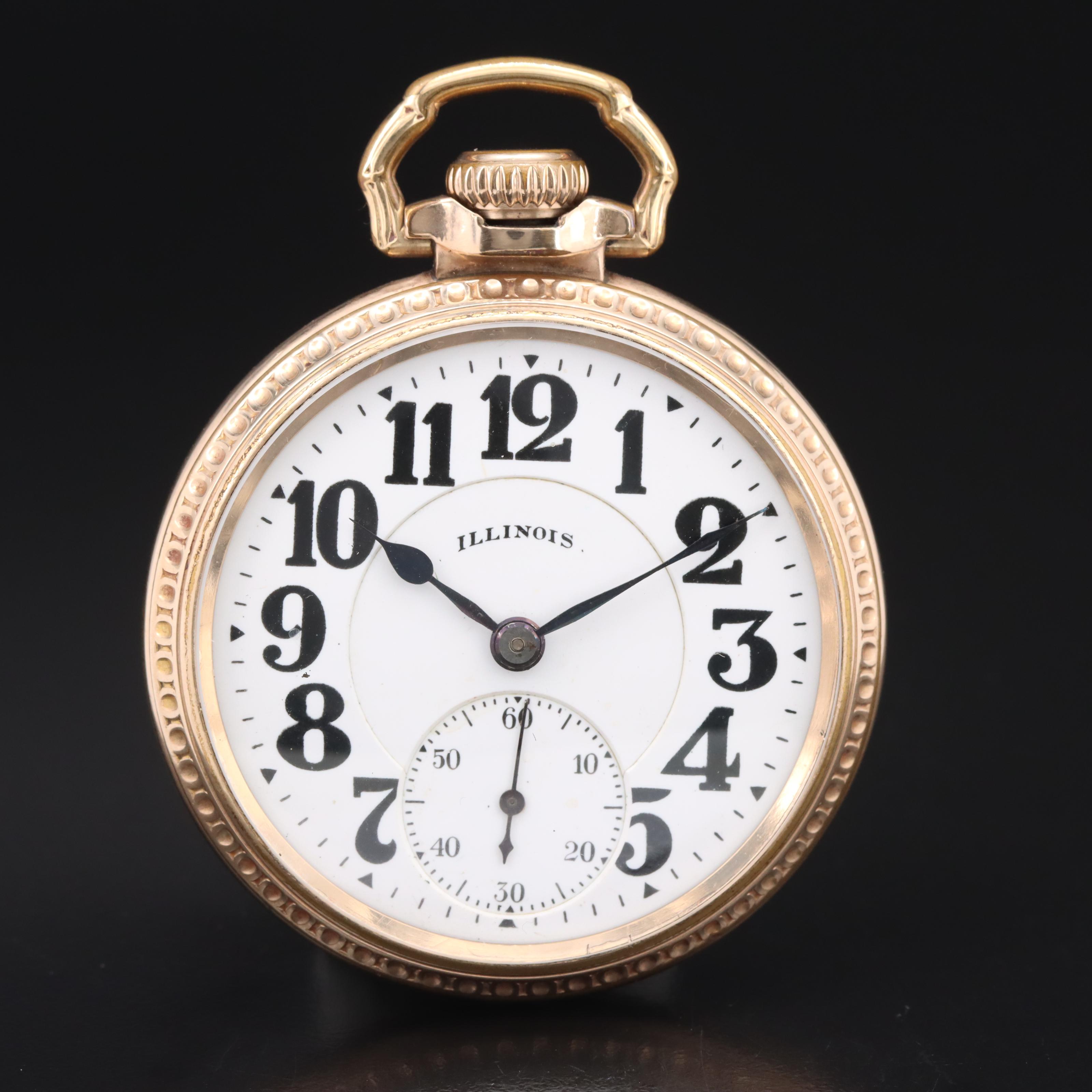 1924 Illinois Railroad Grad Bunn Special Pocket Watch