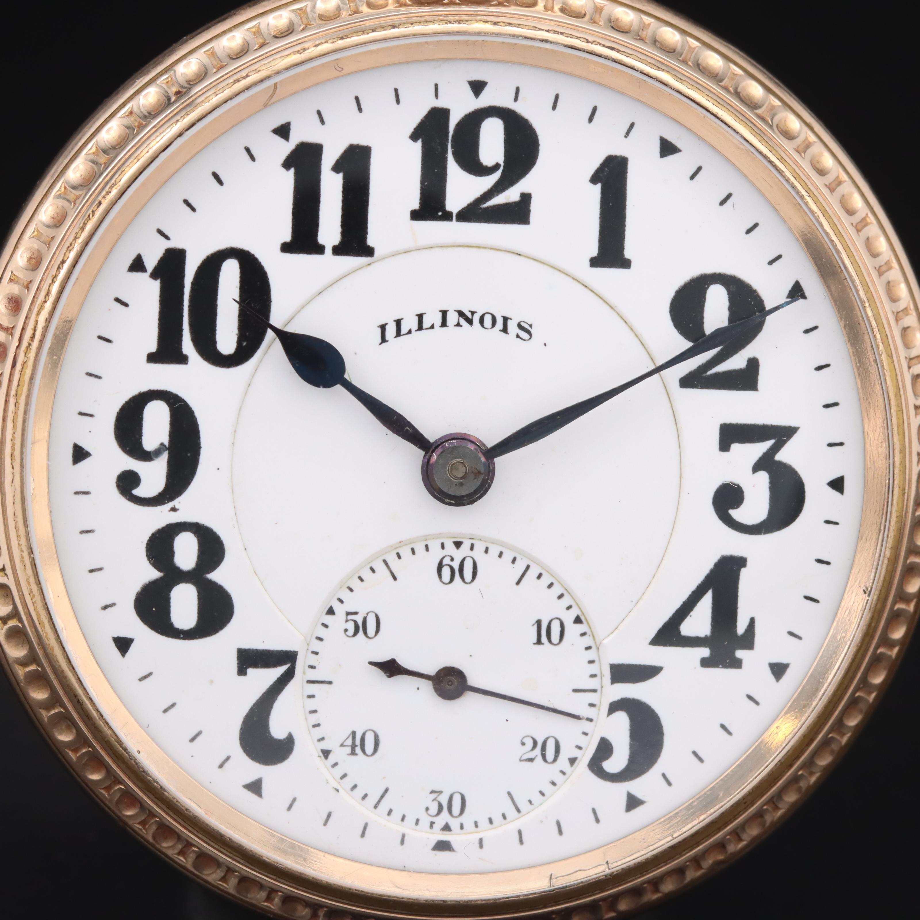 1924 Illinois Railroad Grad Bunn Special Pocket Watch
