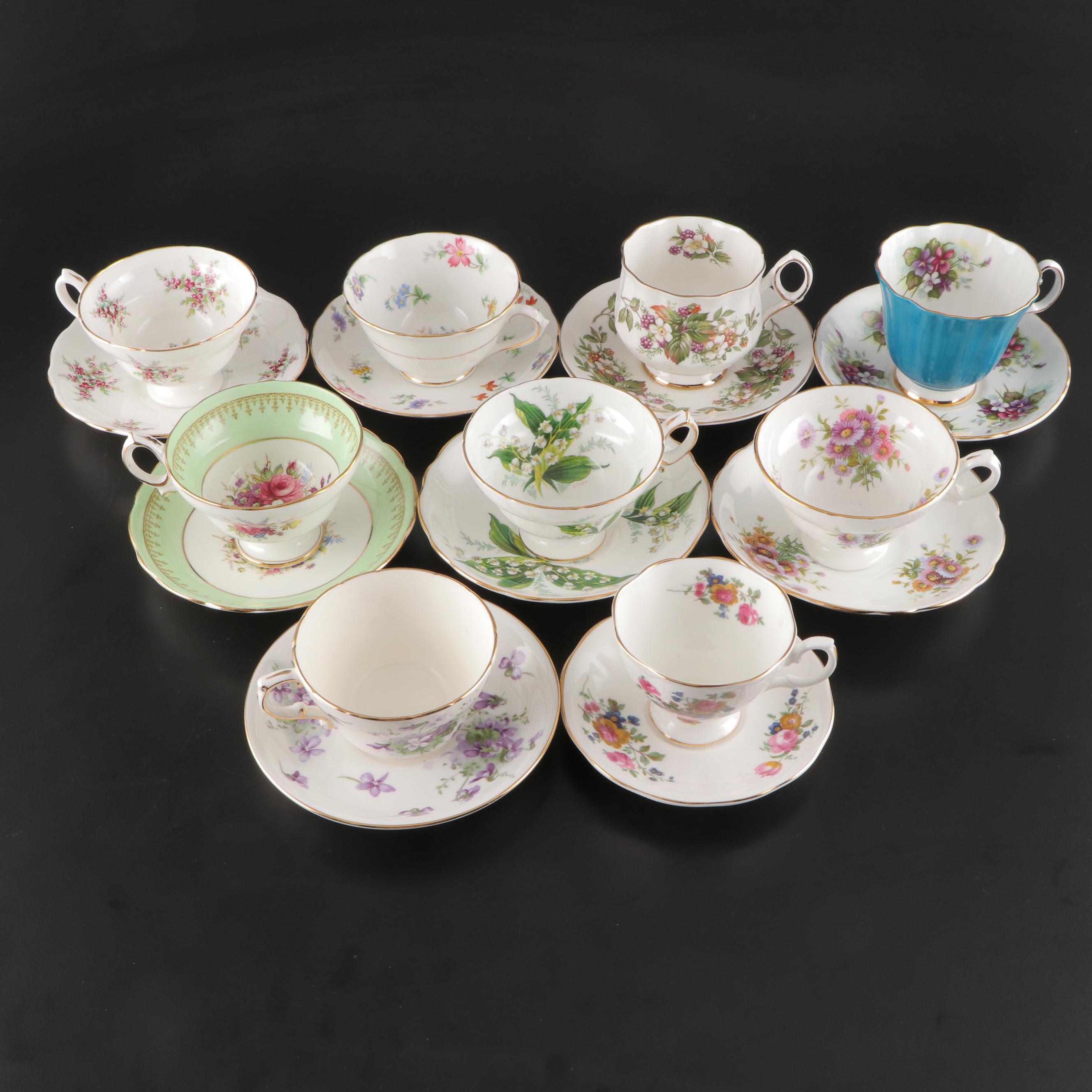 Royal Grafton and Other English Bone China Teacups