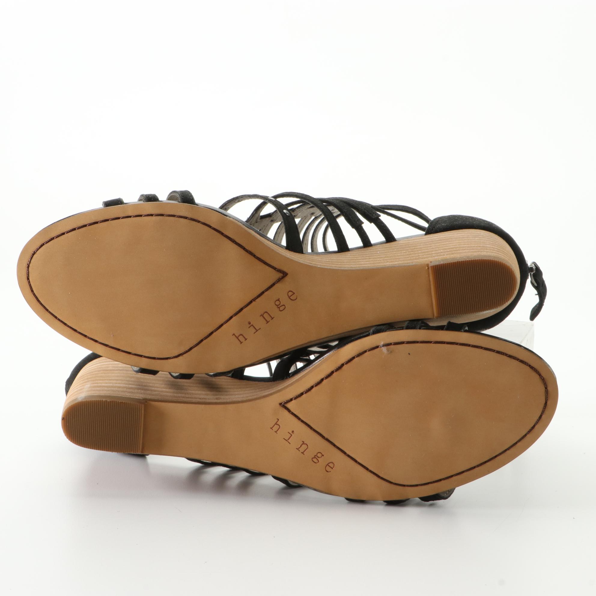 BCBG Max Azria Ma-Noreen Strap Wedge and Hinge Gladiator Strap Wedge