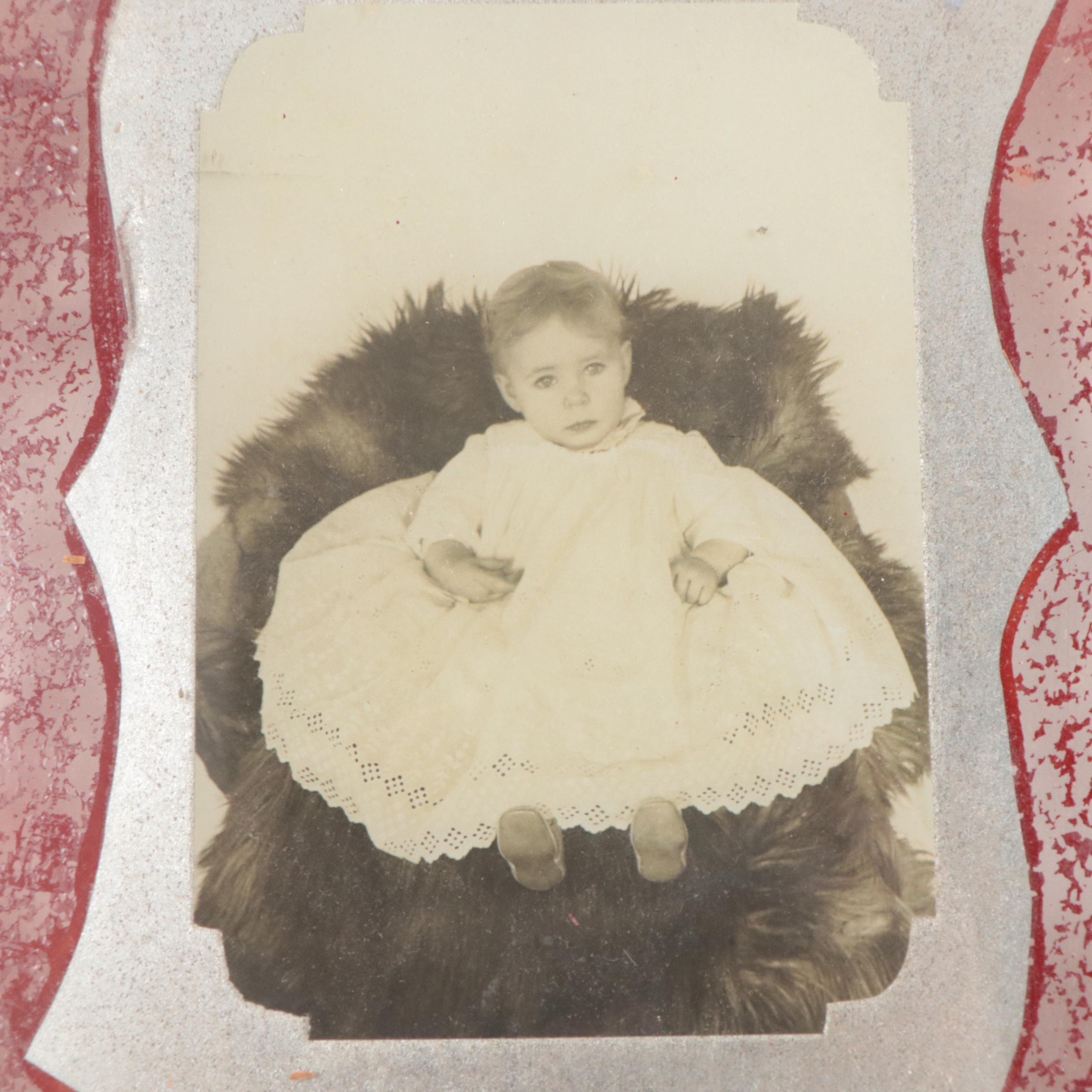 Assorted Wood Frames and Silver Print Cabinet Card, Late 19th/ Early 20th C.