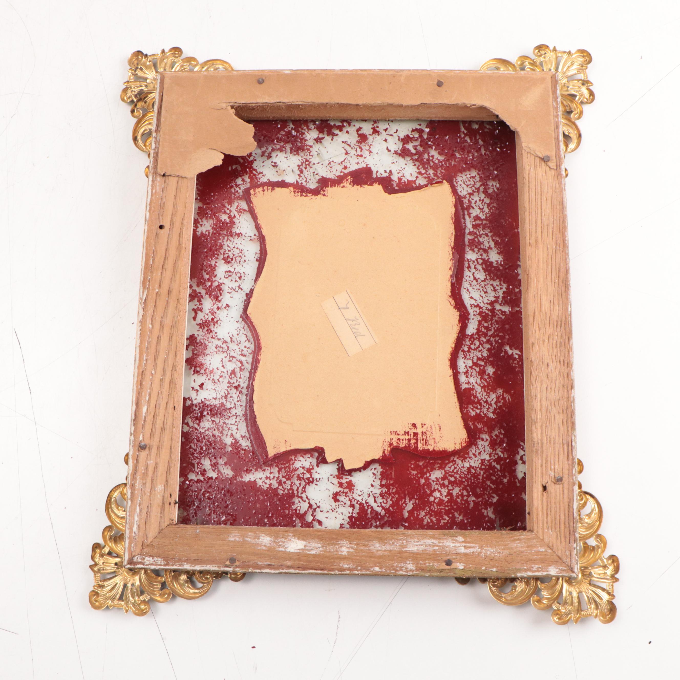 Assorted Wood Frames and Silver Print Cabinet Card, Late 19th/ Early 20th C.