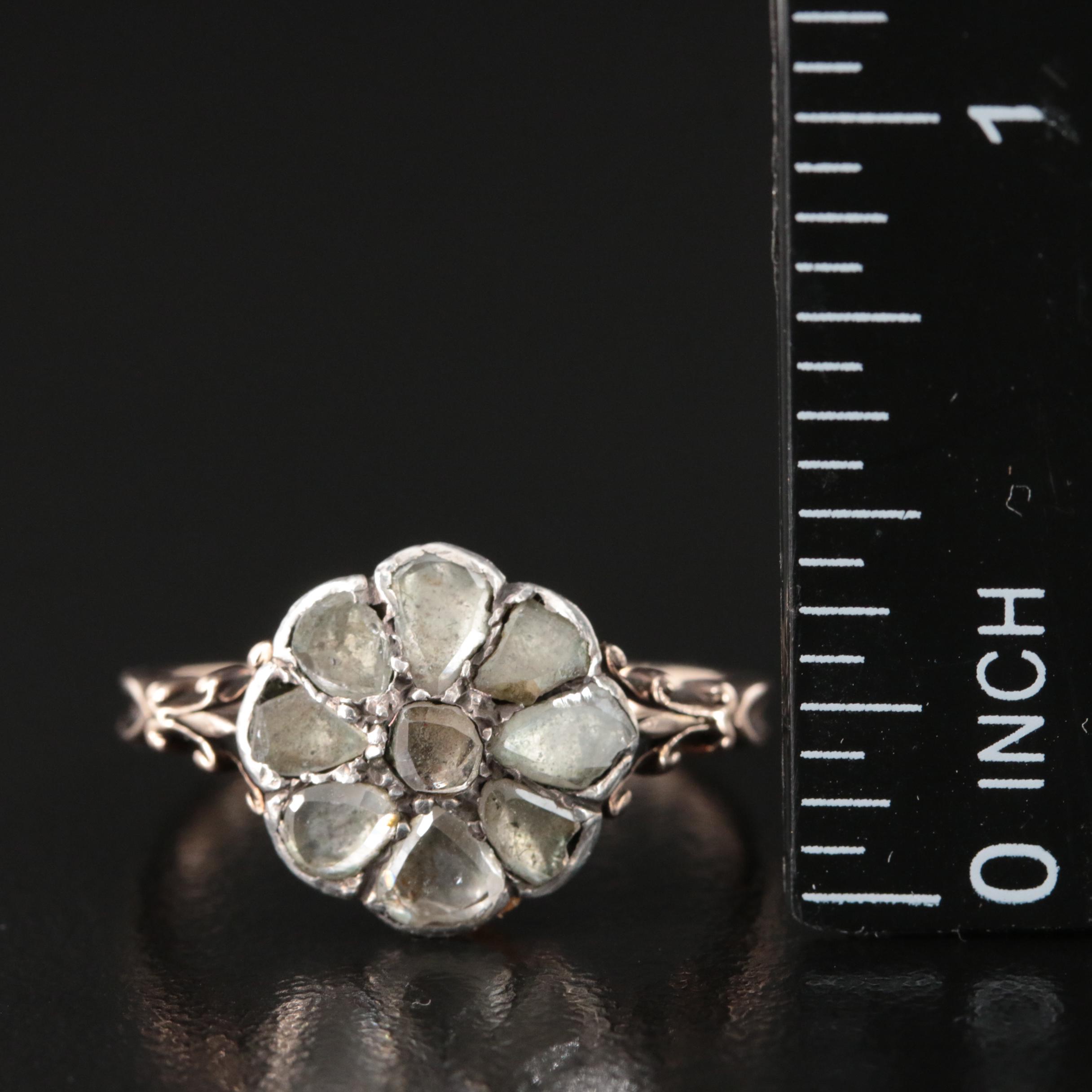 Georgian Revival 10K Diamond Ring