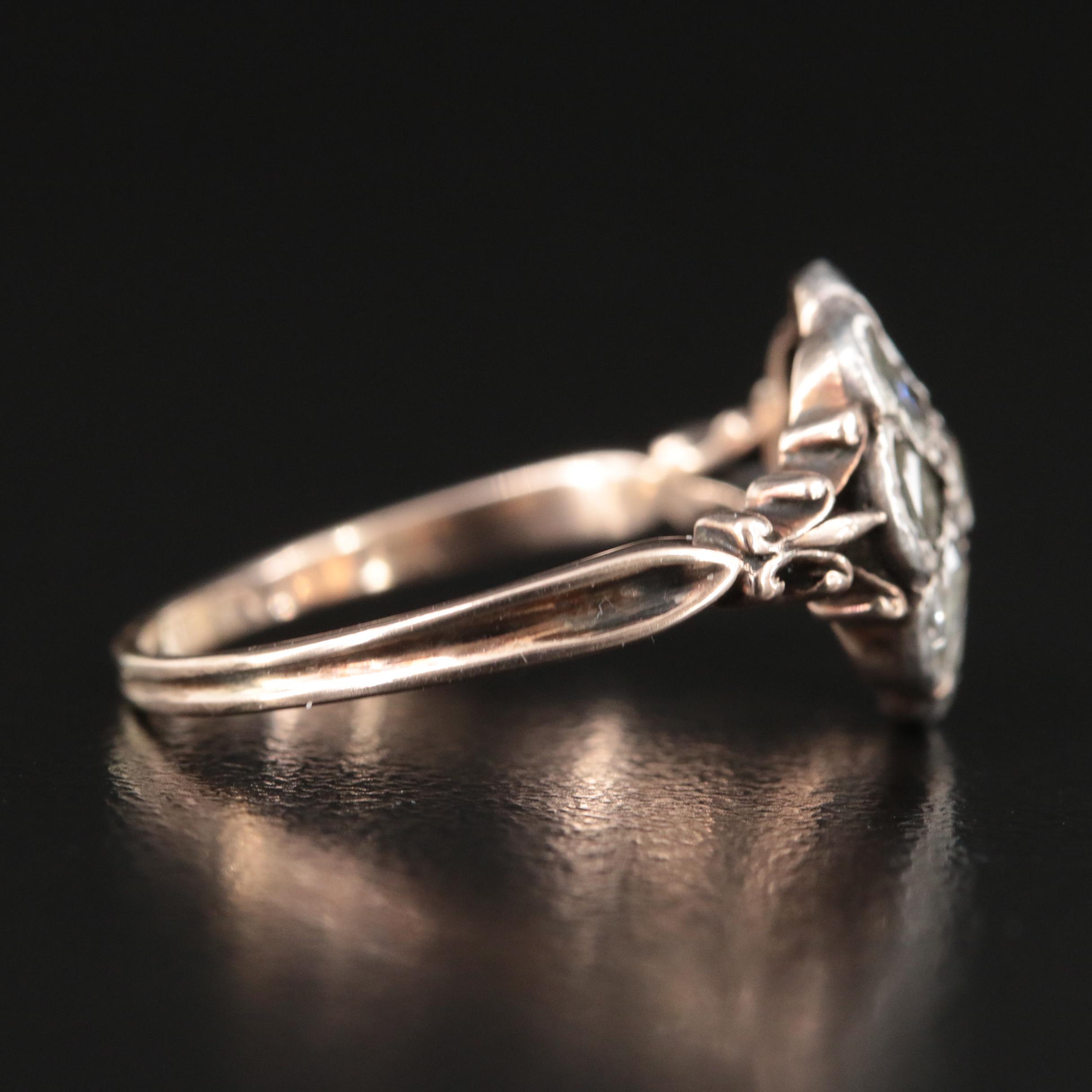 Georgian Revival 10K Diamond Ring