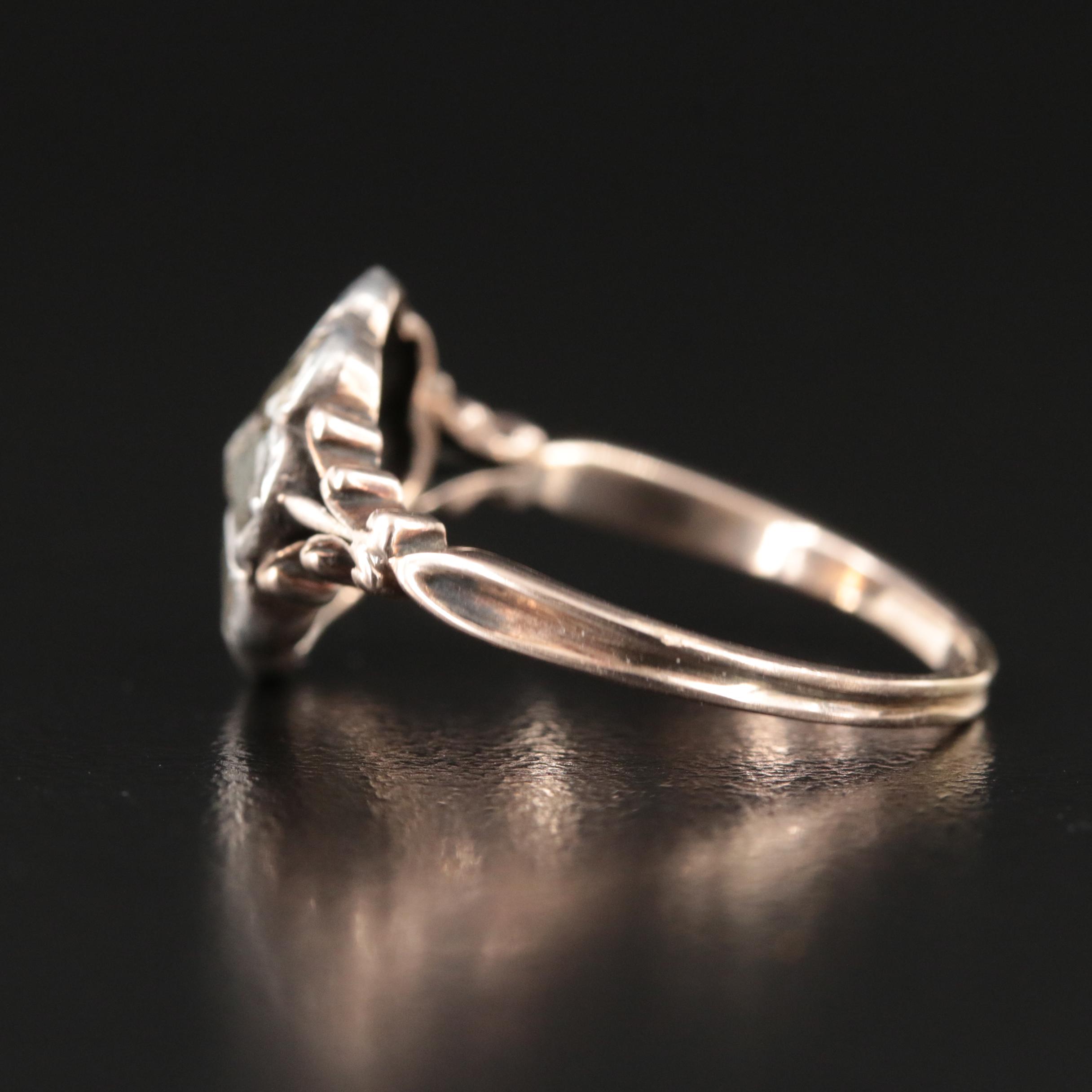 Georgian Revival 10K Diamond Ring