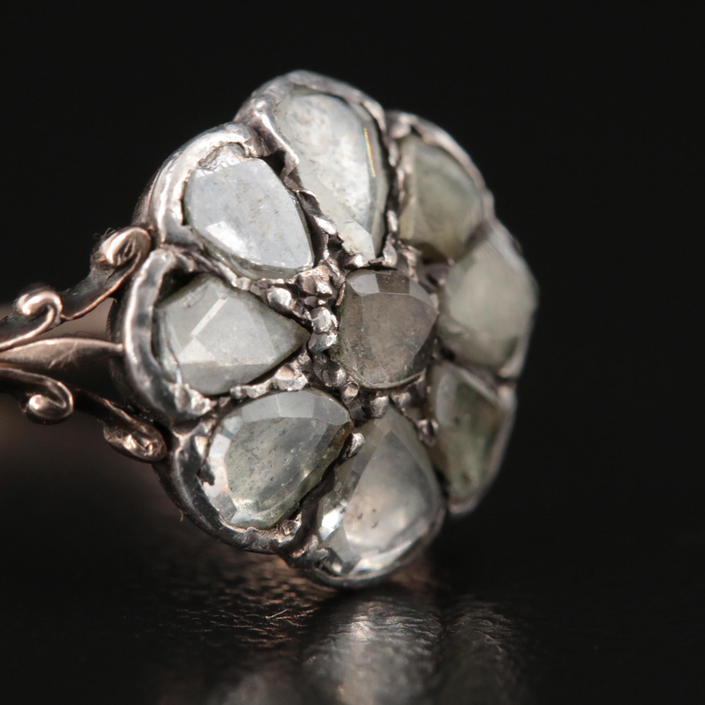 Georgian Revival 10K Diamond Ring