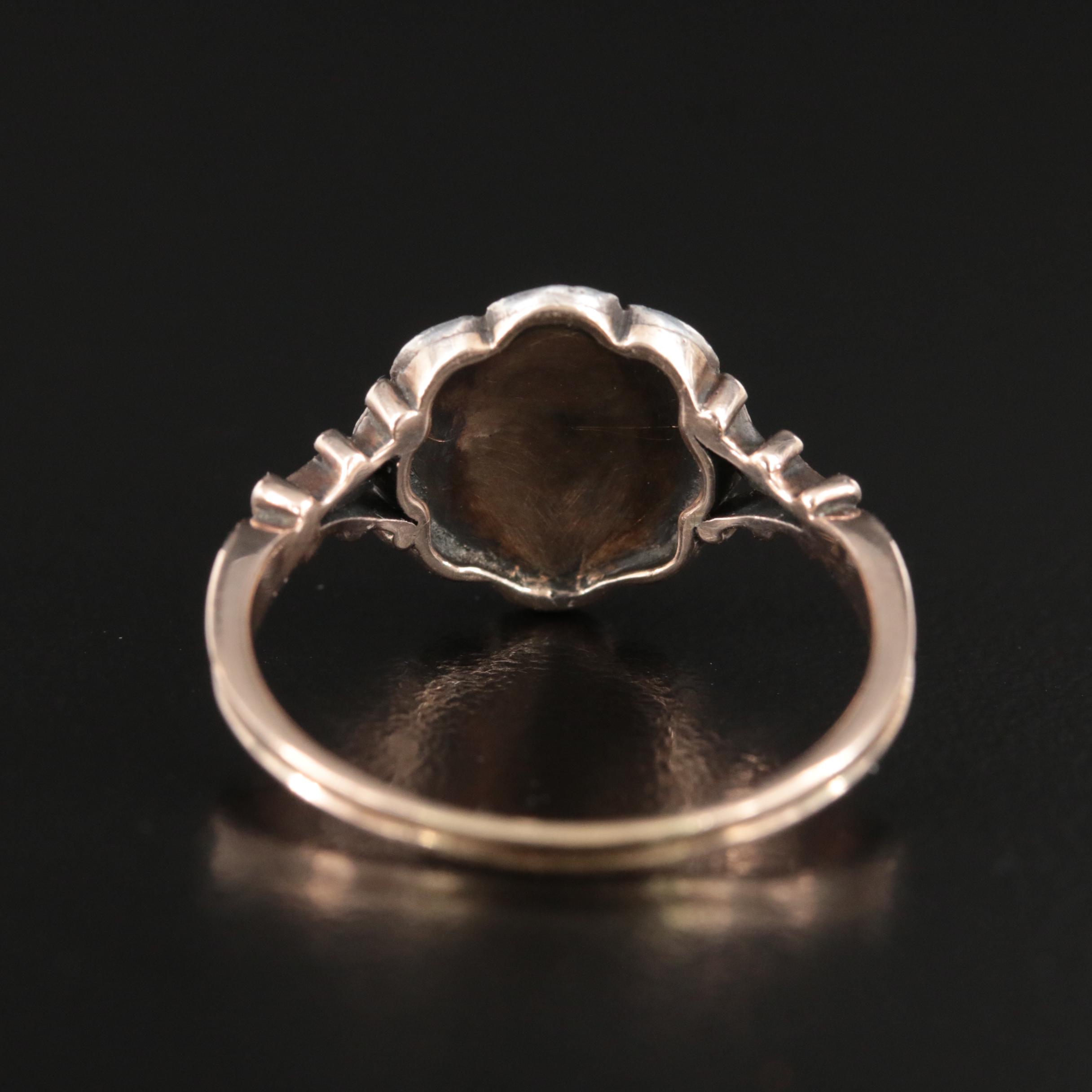 Georgian Revival 10K Diamond Ring