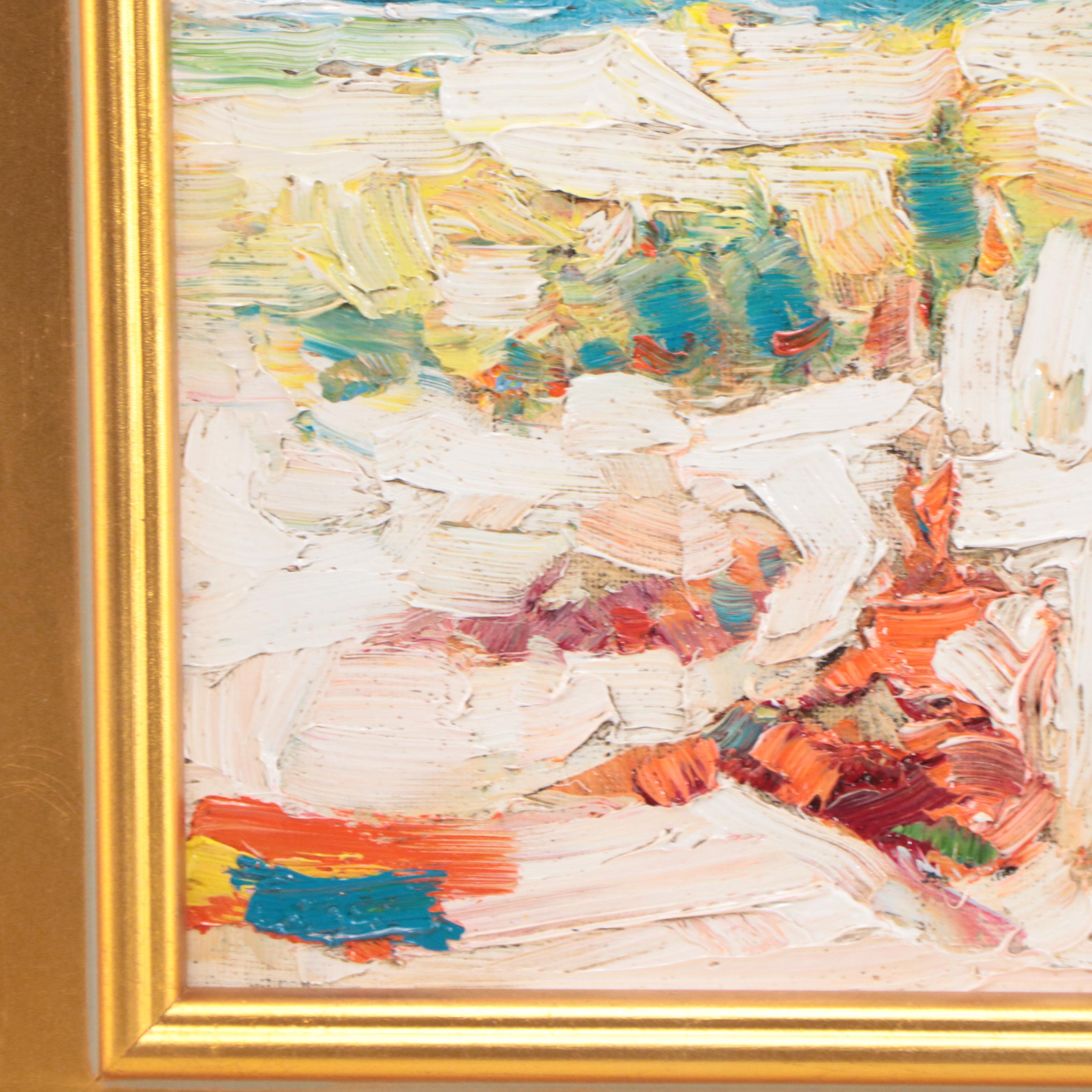 Serguei Novitchkov Oil Painting "Beach Season"