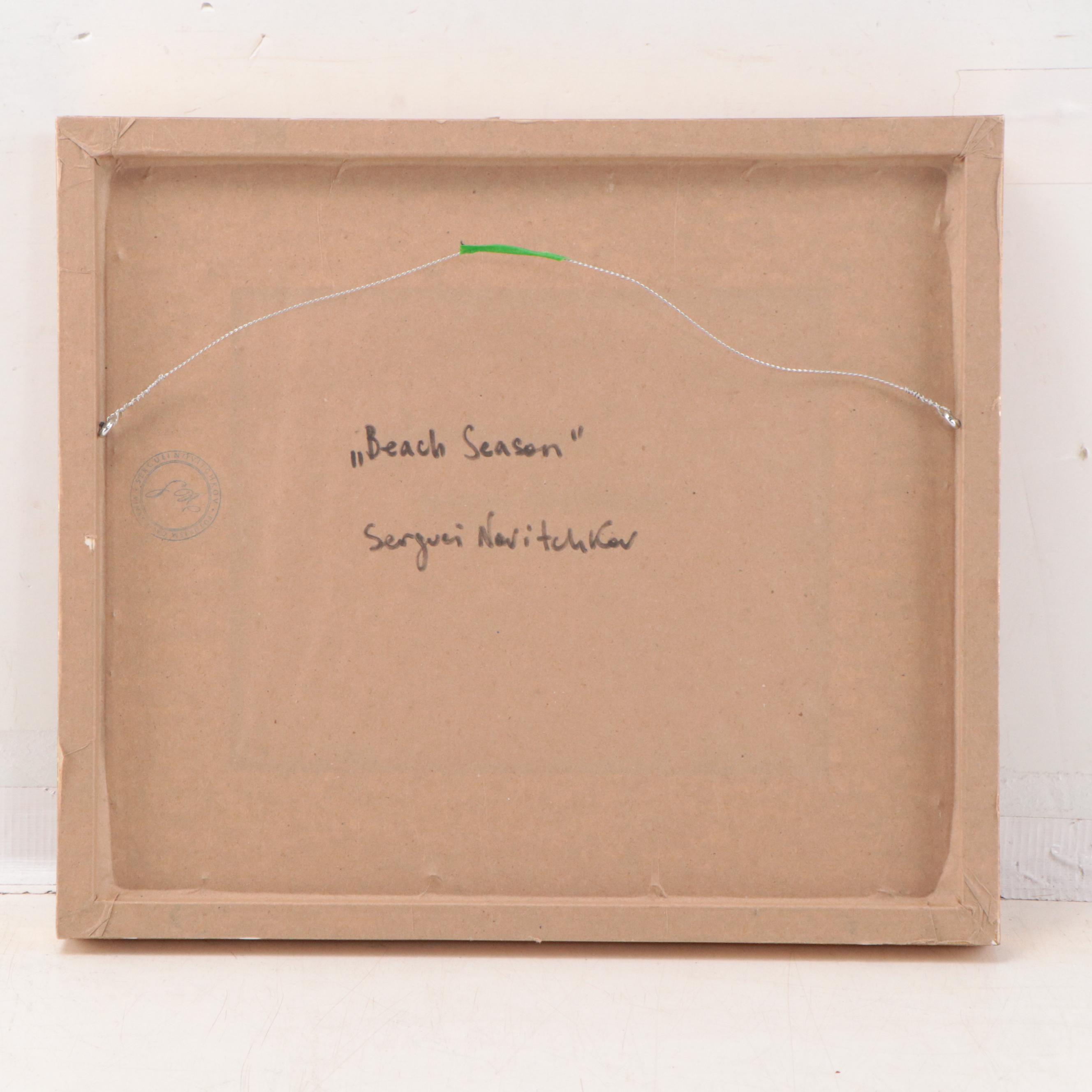 Serguei Novitchkov Oil Painting "Beach Season"