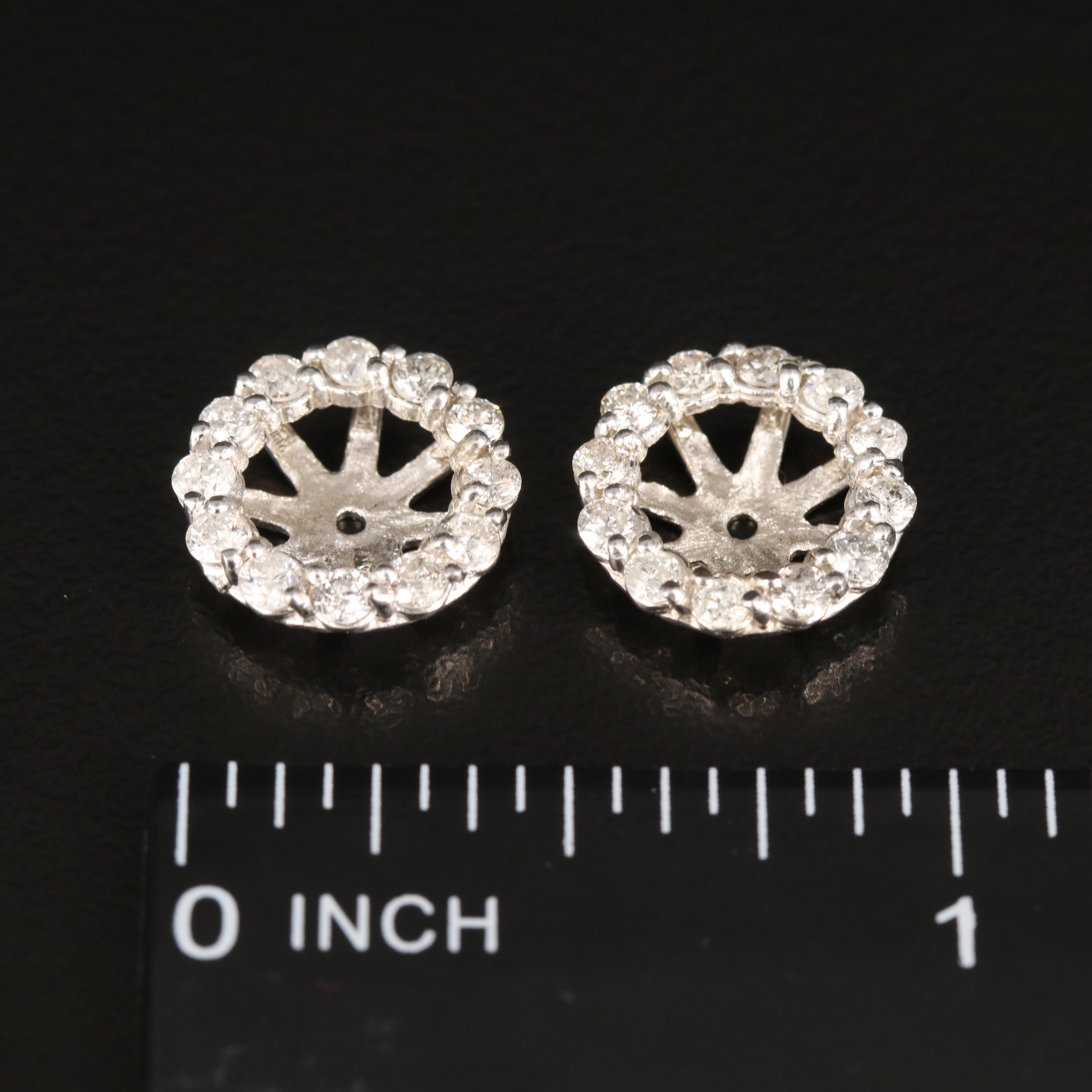 14K 0.74 CTW Diamond Earring Jackets