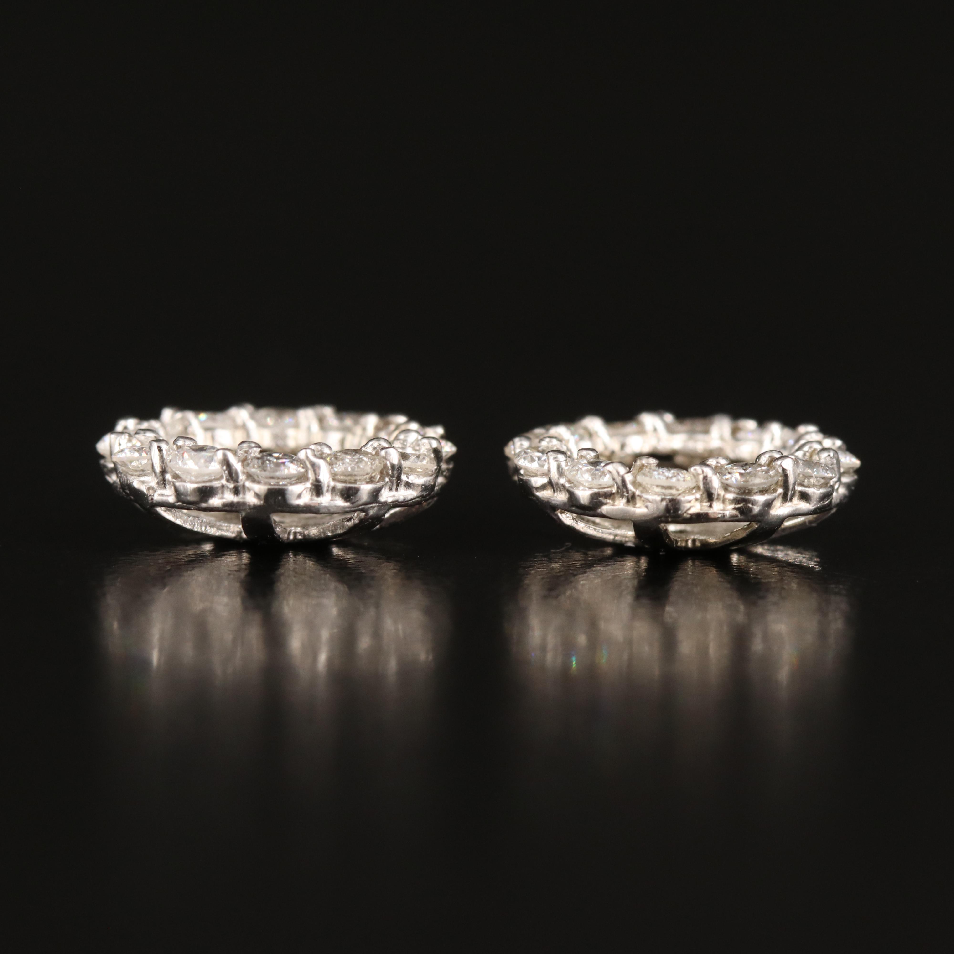 14K 0.74 CTW Diamond Earring Jackets
