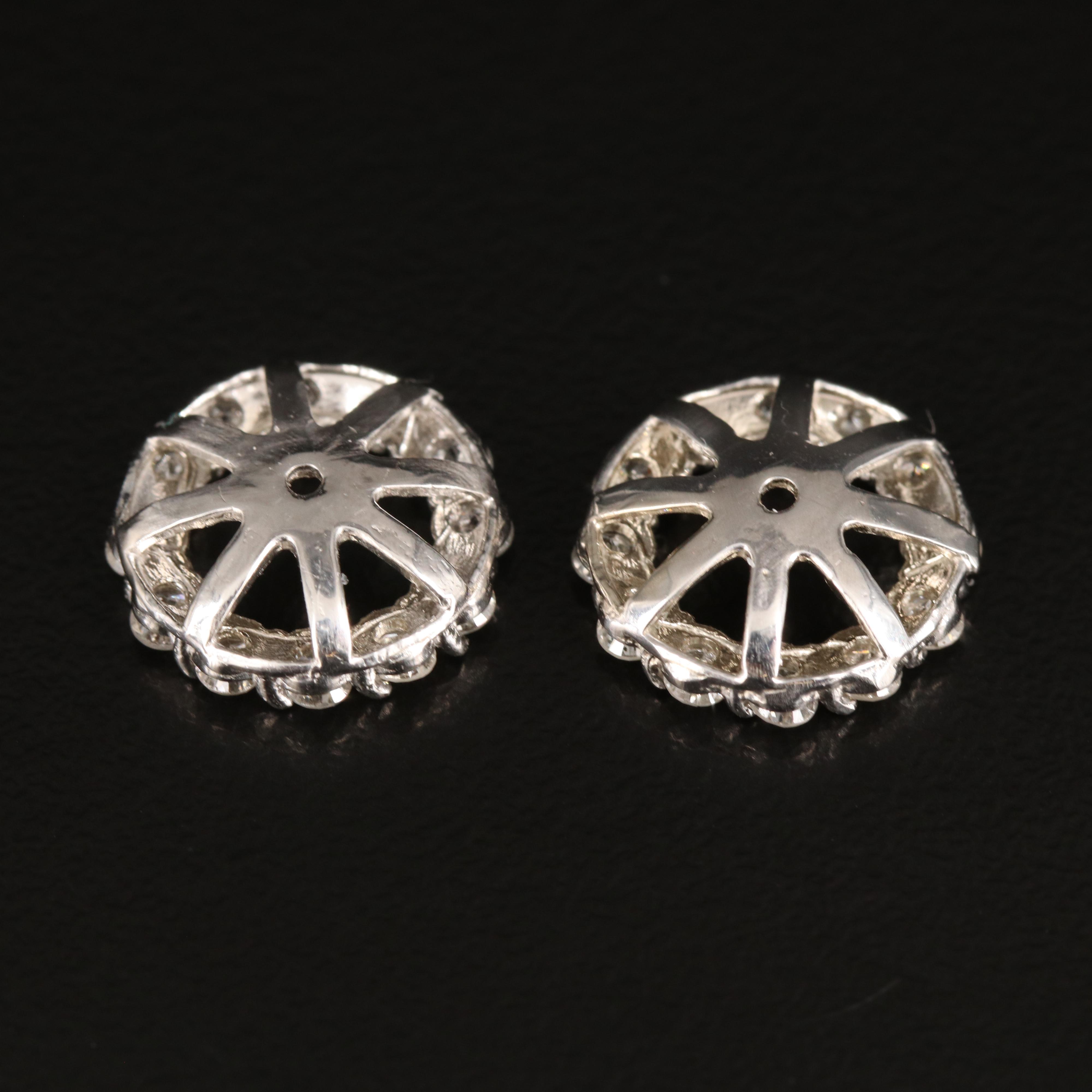 14K 0.74 CTW Diamond Earring Jackets