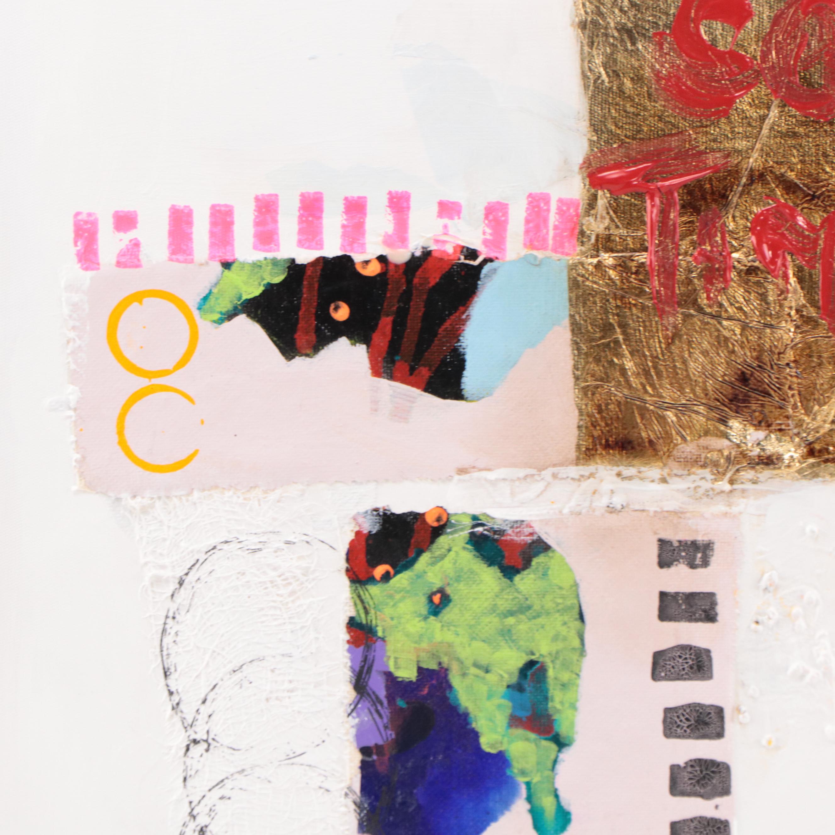 Milagros Pongo Mixed Media Painting "Reaching for the Stars"