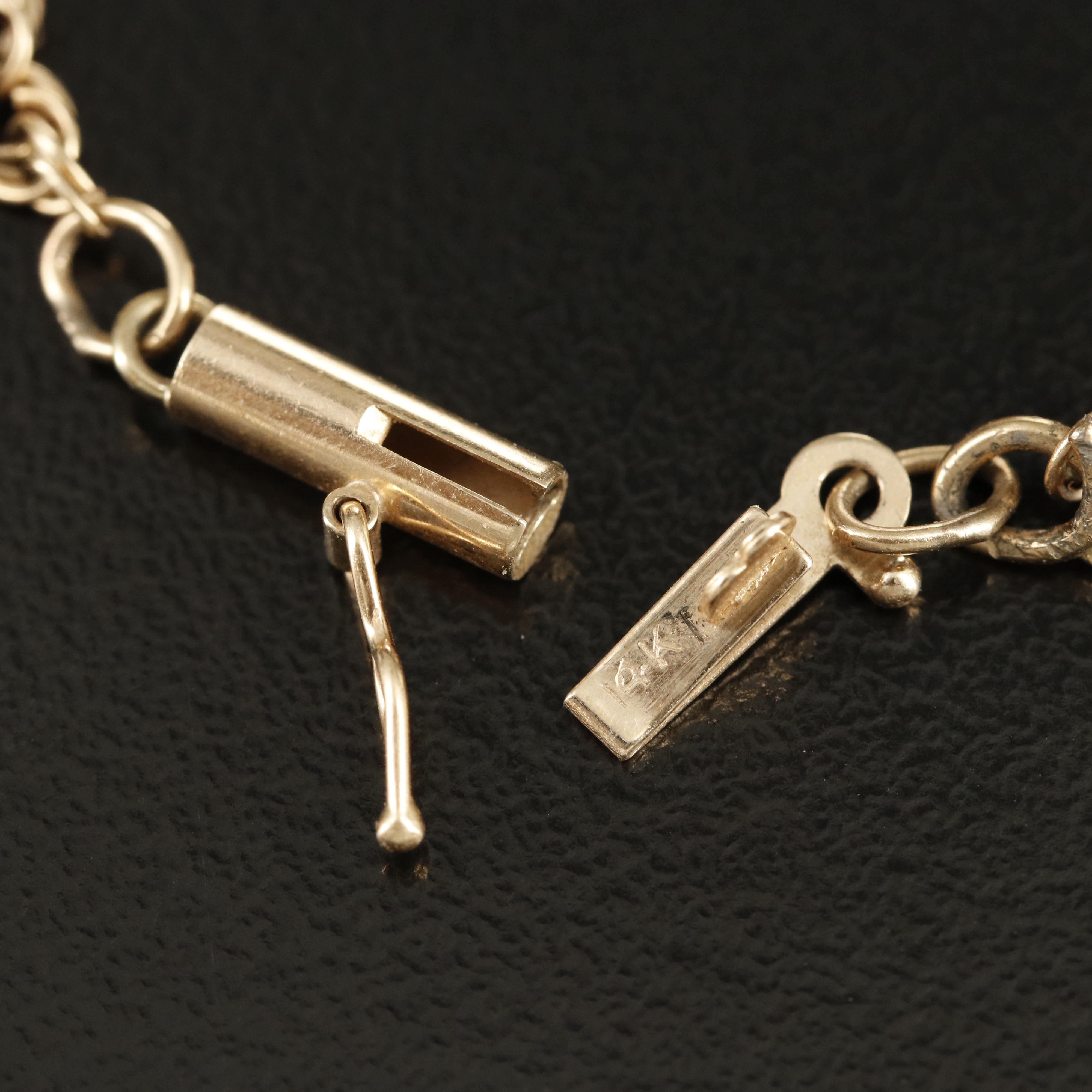 14K Braided Rope Bracelet