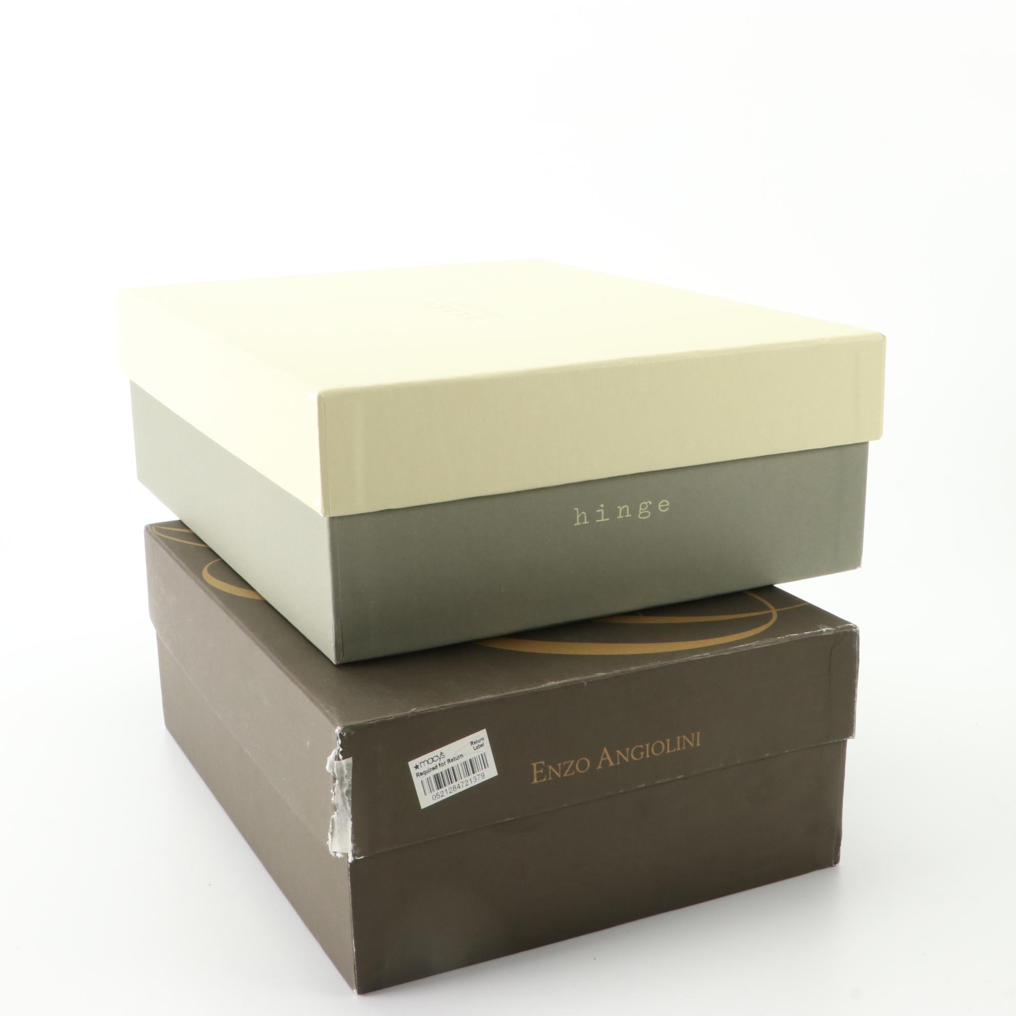 Enzo Angiolino Earennes Strap Sandals and Hinge Gladiator Wedges