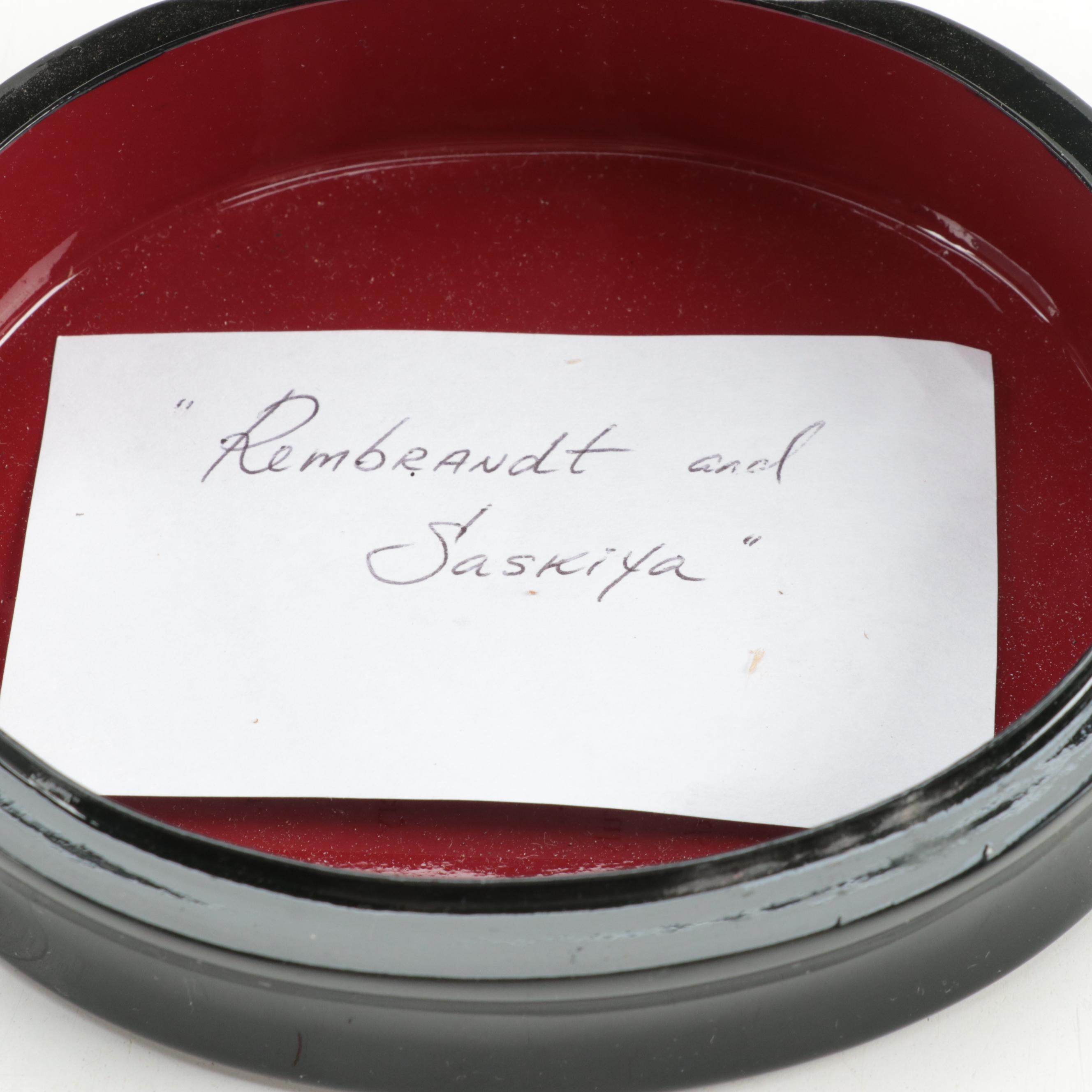 Russian Golov Hand-Painted "Angel with Harp" Lacquerware Box