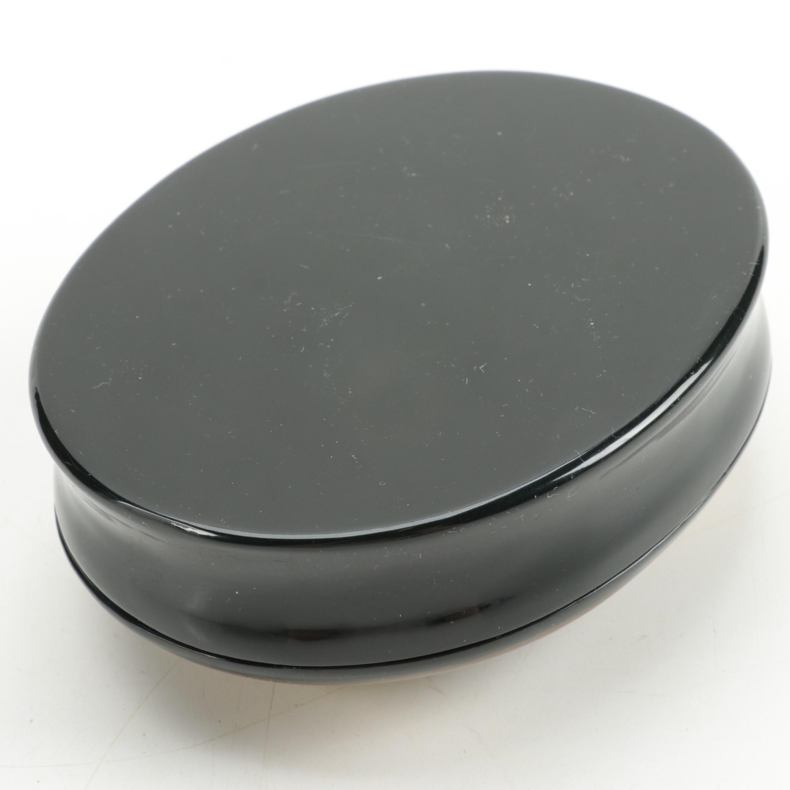 Russian Golov Hand-Painted "Angel with Harp" Lacquerware Box