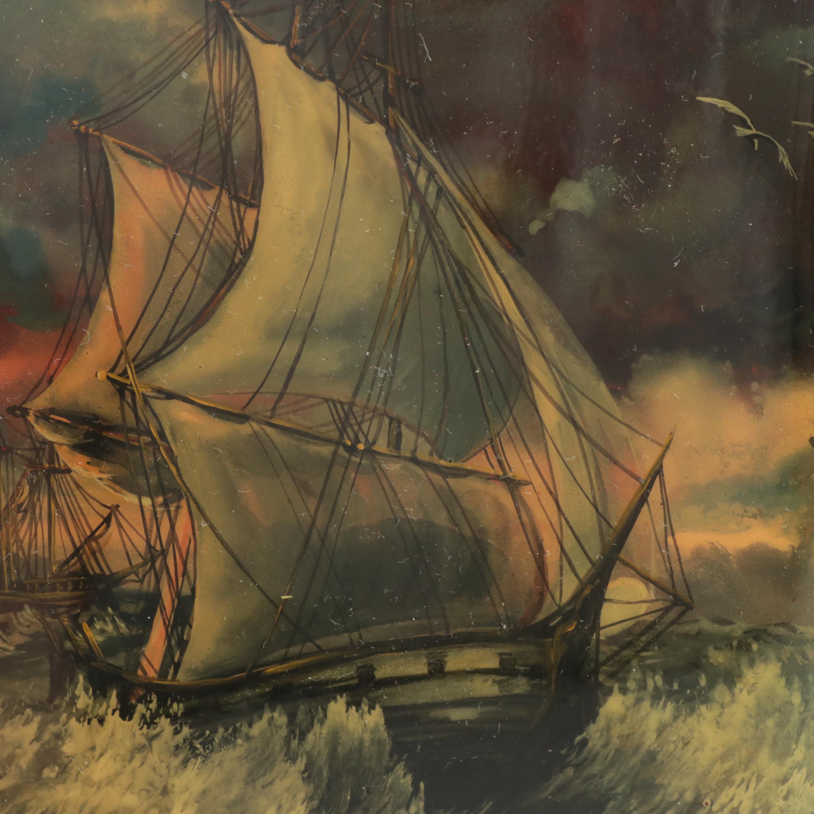 Russian Hand-Painted Lacquerware Box