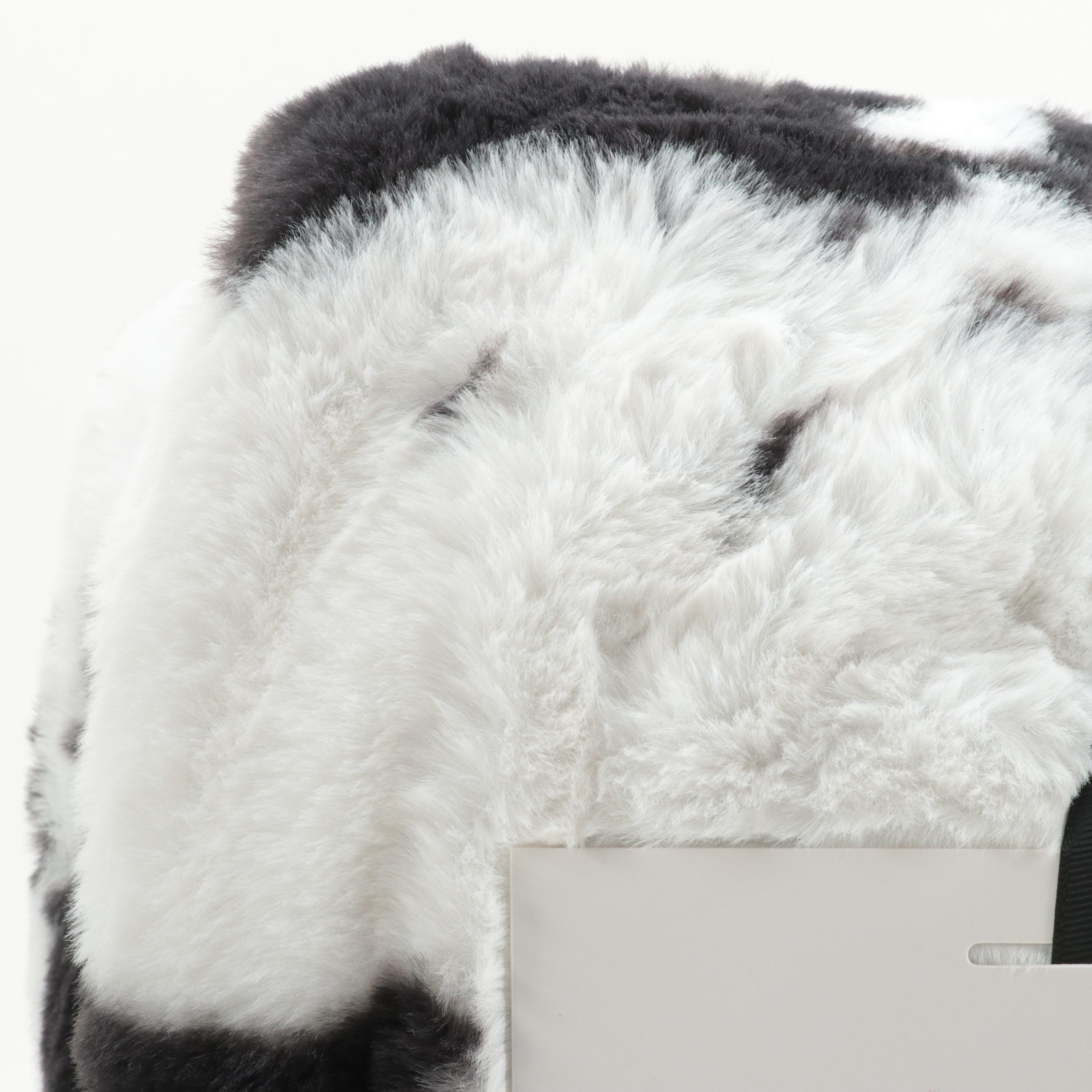 Member's Mark Hotel Premier Collection Luxury Throw Blanket in Black Cow