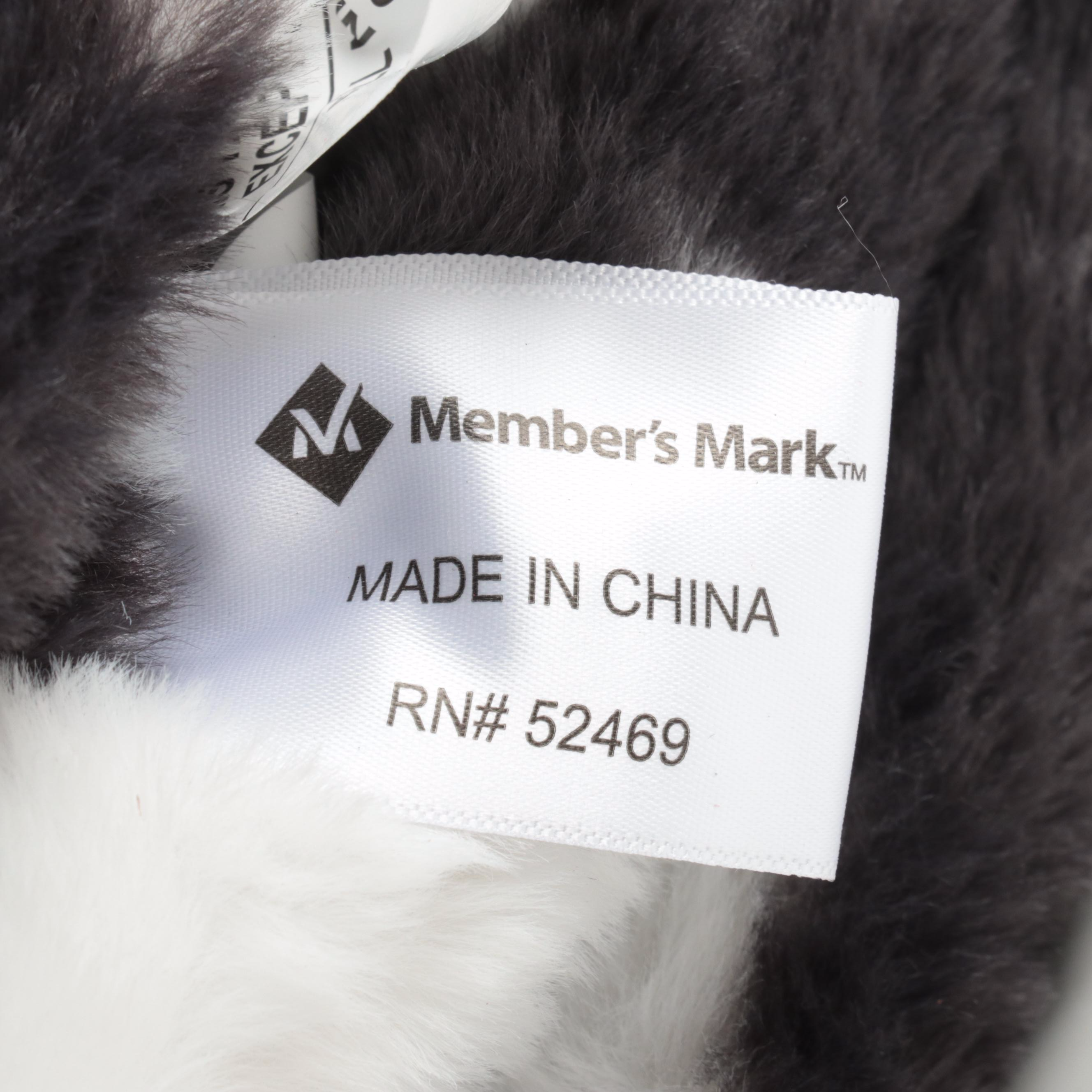 Member's Mark Hotel Premier Collection Luxury Throw Blanket in Black Cow