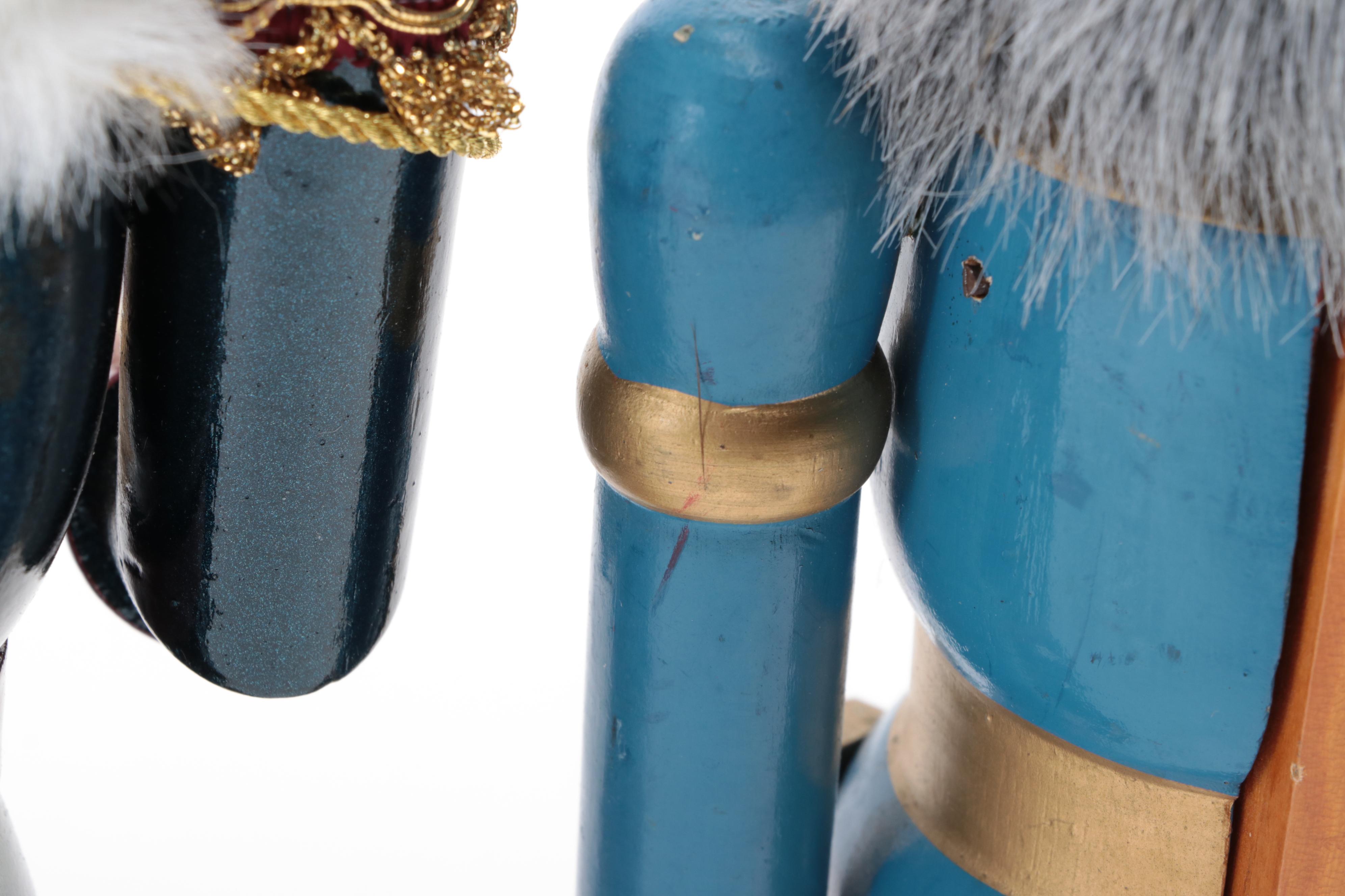 Nutcracker Village 2001 Velveteen Soldier with Other Nutcrackers