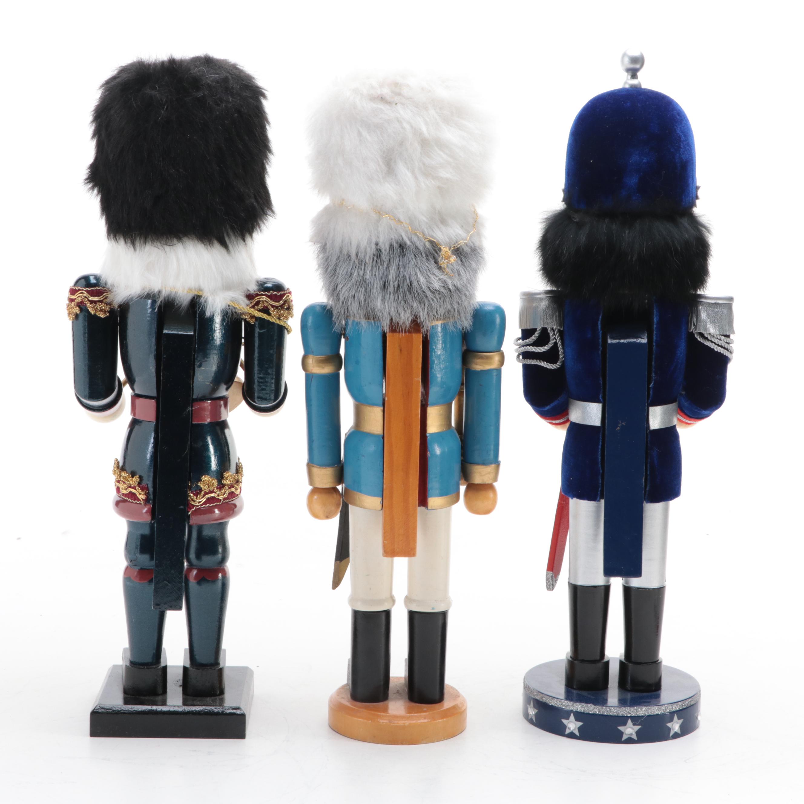 Nutcracker Village 2001 Velveteen Soldier with Other Nutcrackers