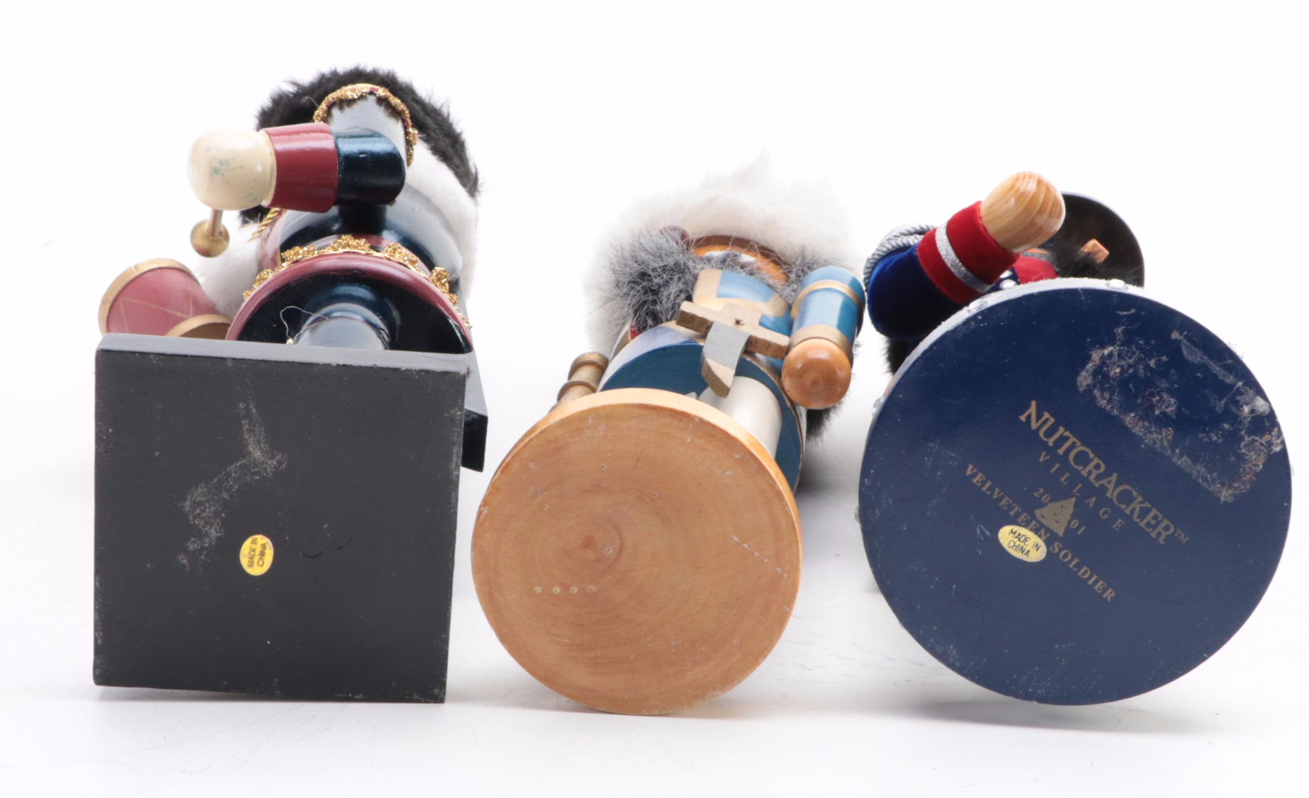 Nutcracker Village 2001 Velveteen Soldier with Other Nutcrackers