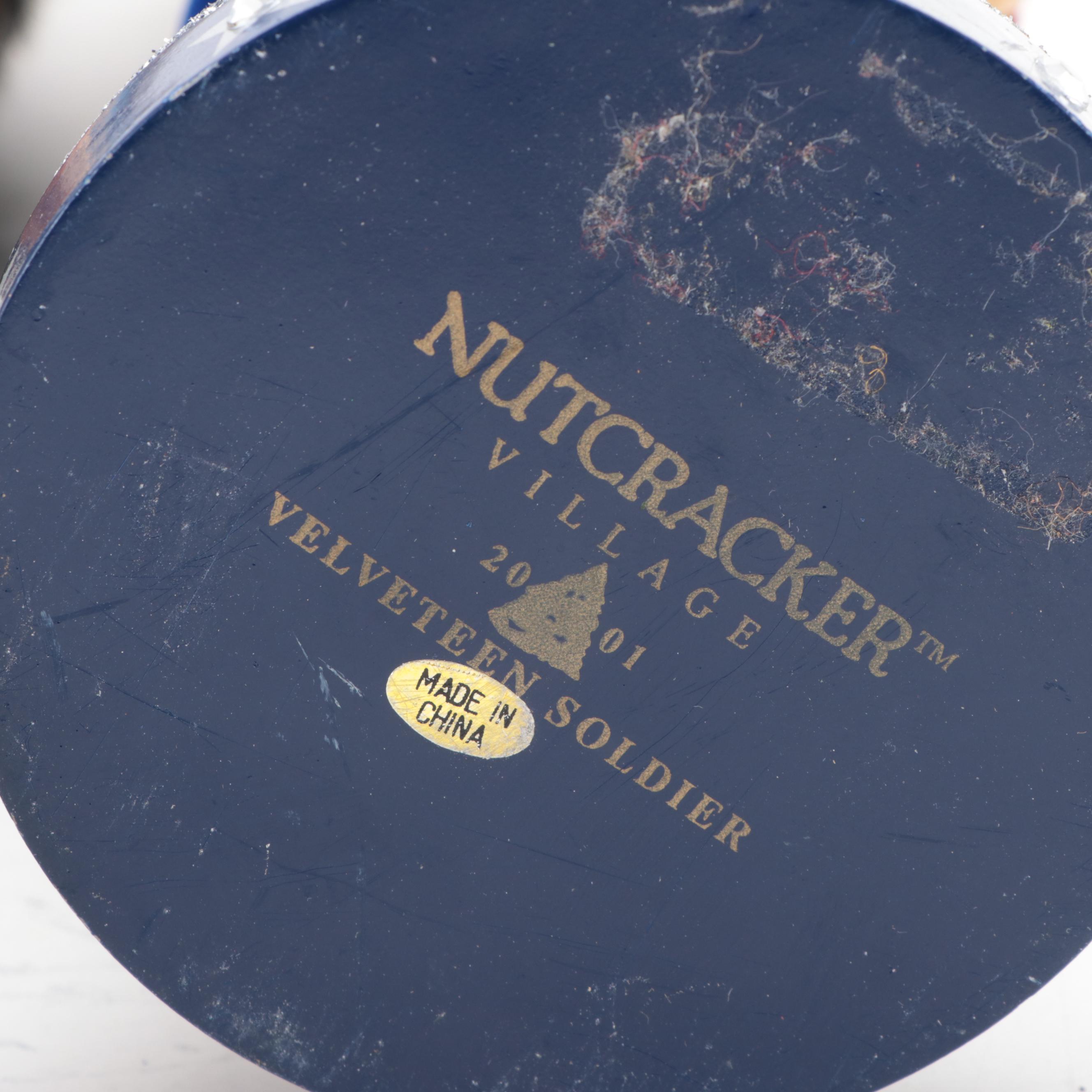 Nutcracker Village 2001 Velveteen Soldier with Other Nutcrackers