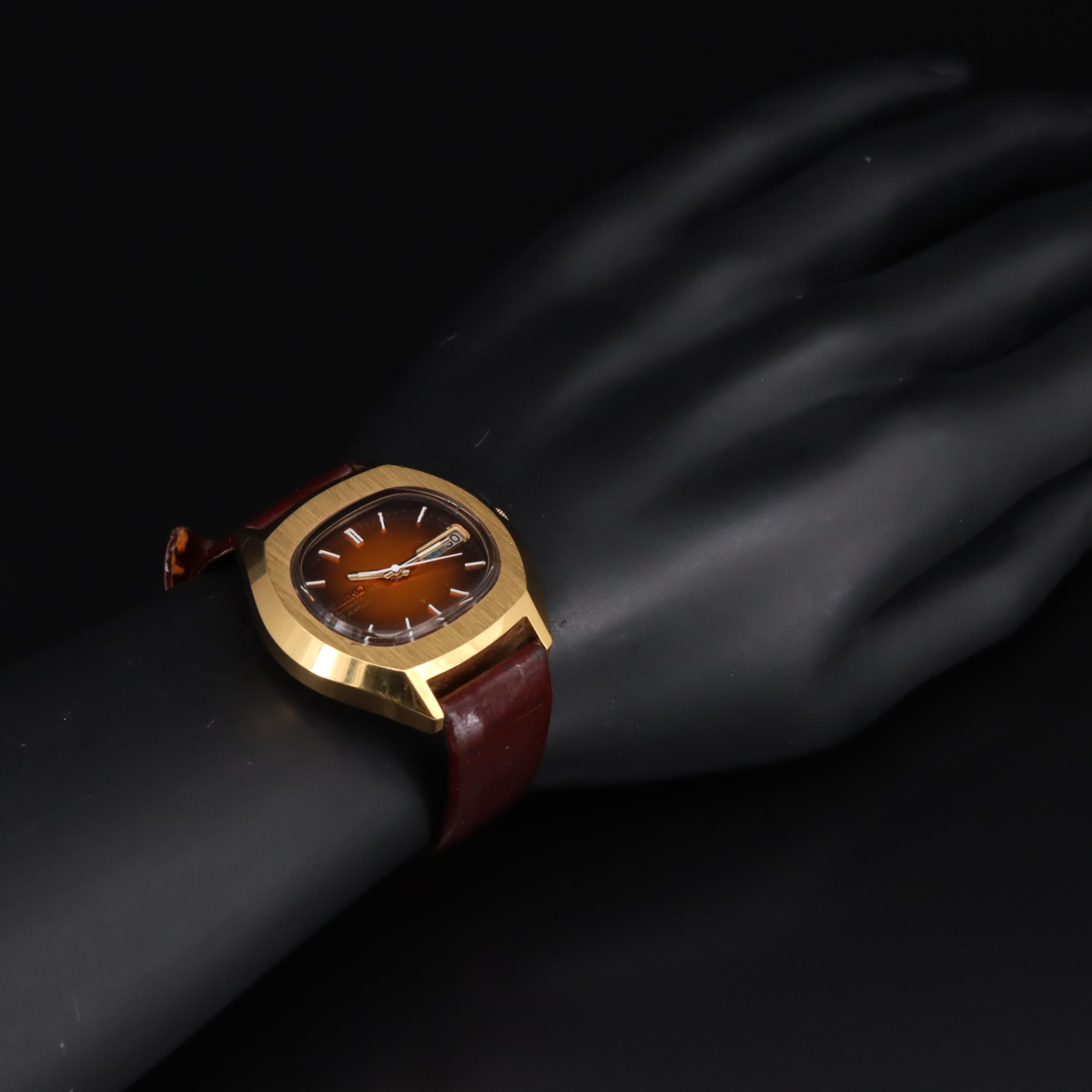 1970s Seiko "TV Dial" Automatic Day-Date Watch